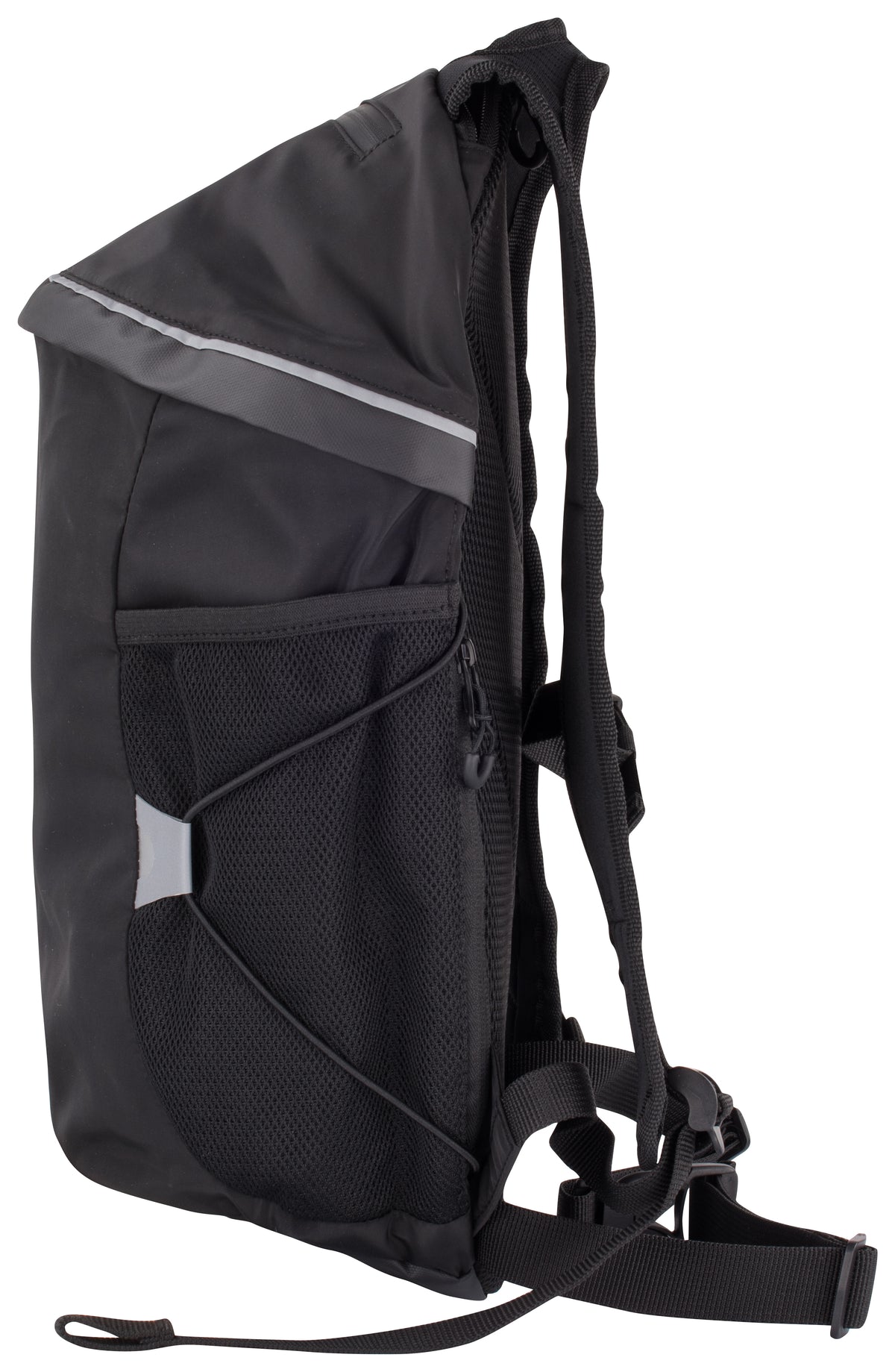 Clique 2.0 Daypack Schwarz, Seitenansicht links