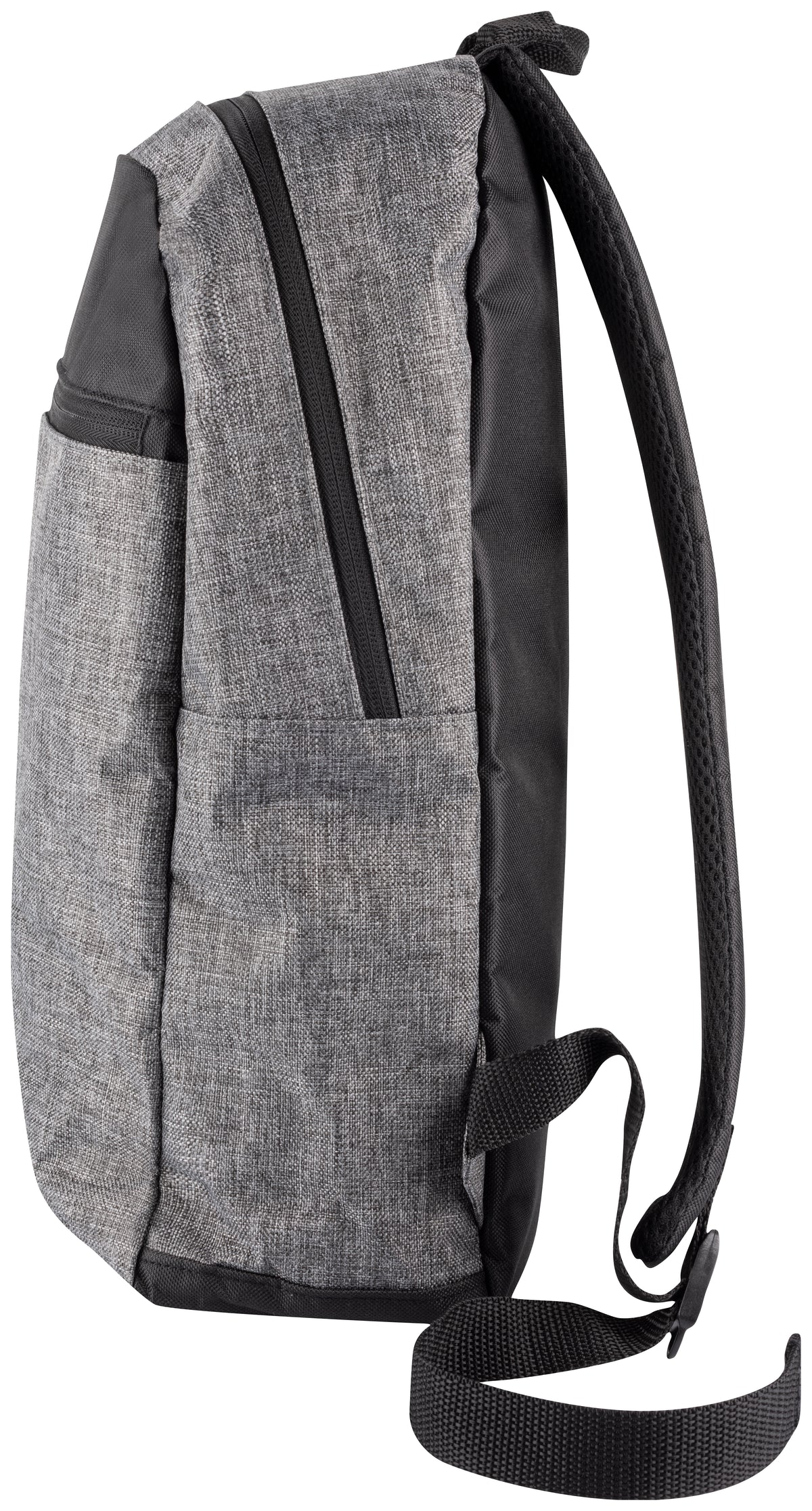 Clique Melange Daypack Graumeliert, Seitenansicht rechts