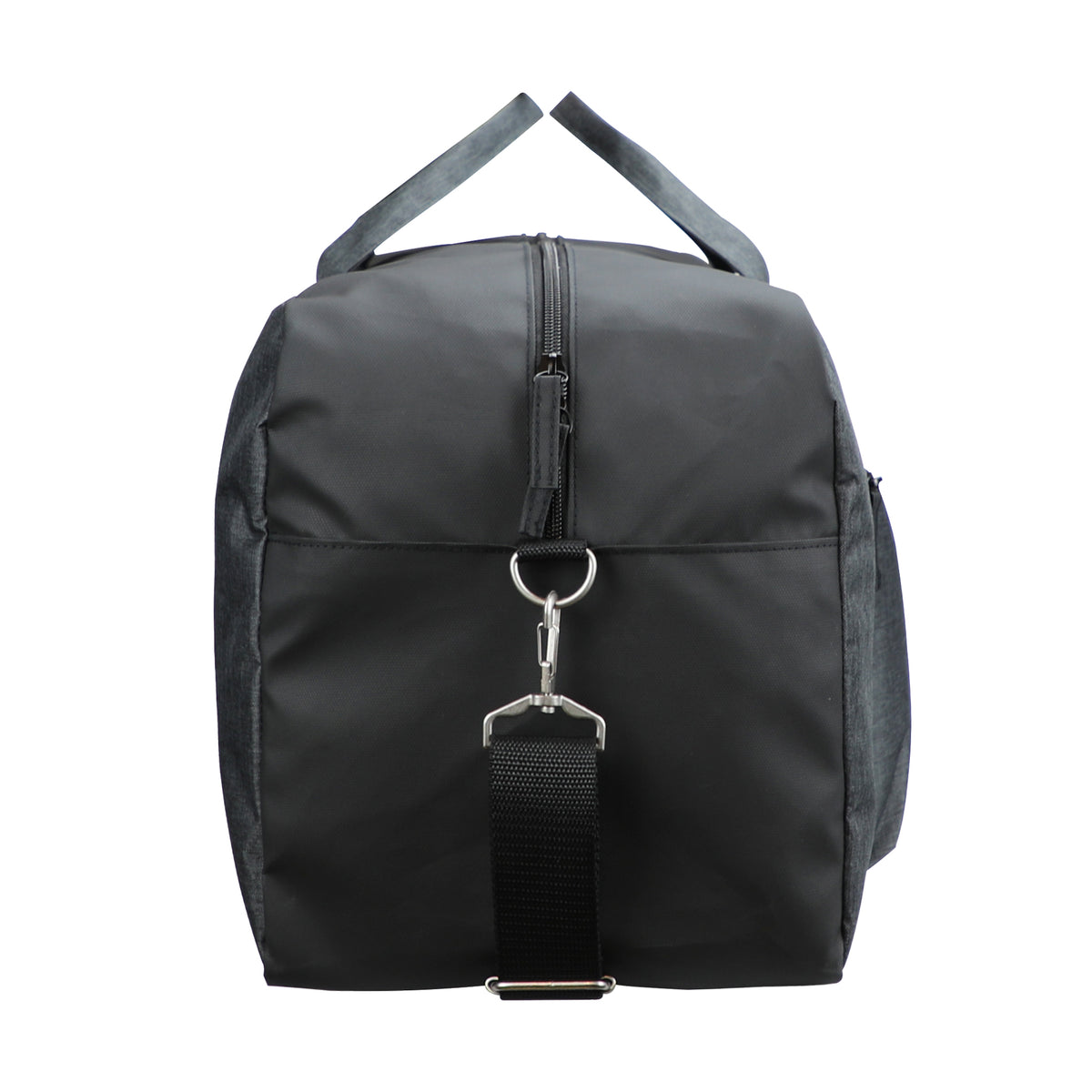 Clique Prestige Dufflebag Anthrazitmeliert, Seitenansicht links