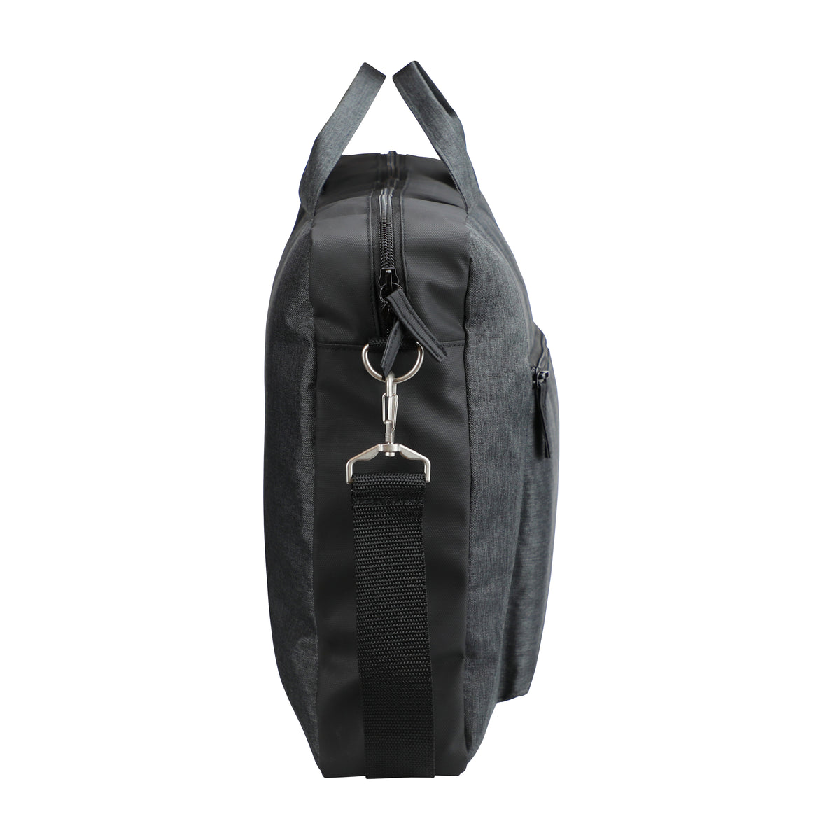 Clique Prestige Briefcase Anthrazitmeliert, Seitenansicht links