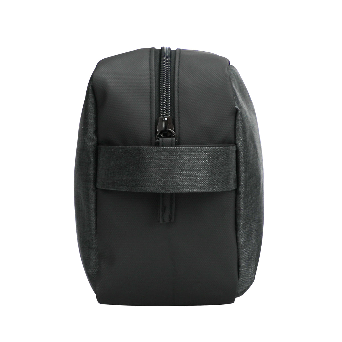 Clique Prestige Toilet Case Anthrazitmeliert, Seitenansicht rechts