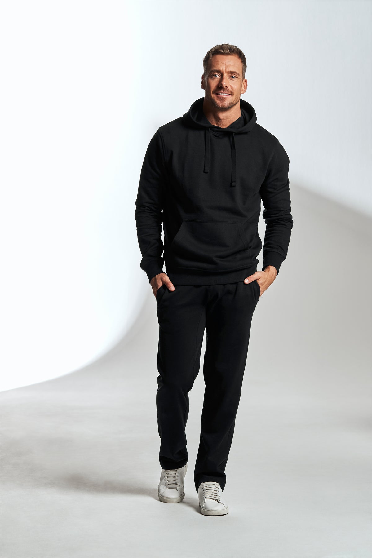 Cottover Sweat Pants Man Schwarz, Produktansicht