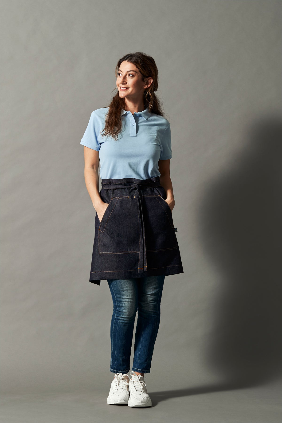 Cottover Waist Apron Short Dunkel Blau, Produktansicht