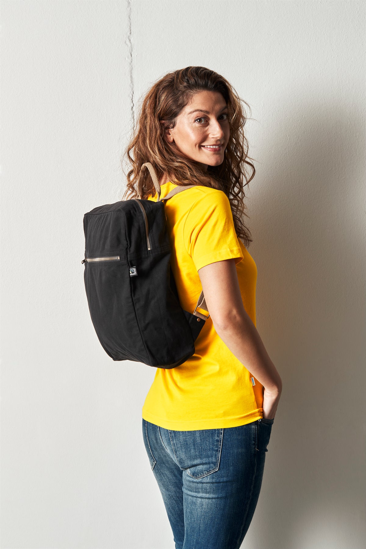 Cottover Canvas Daypack Schwarz, Produktansicht