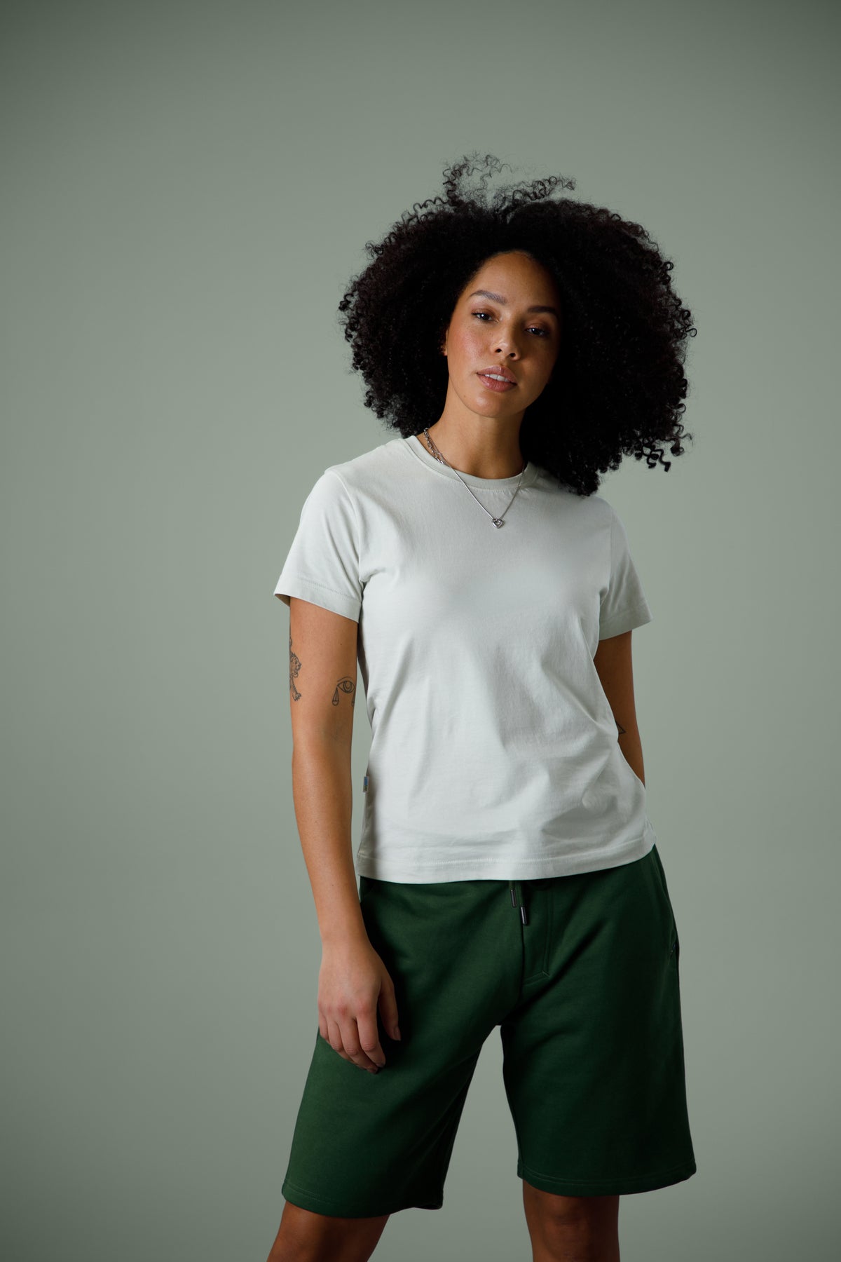 Cottover Key Shorts Unisex Dunkelgrün, Produktansicht
