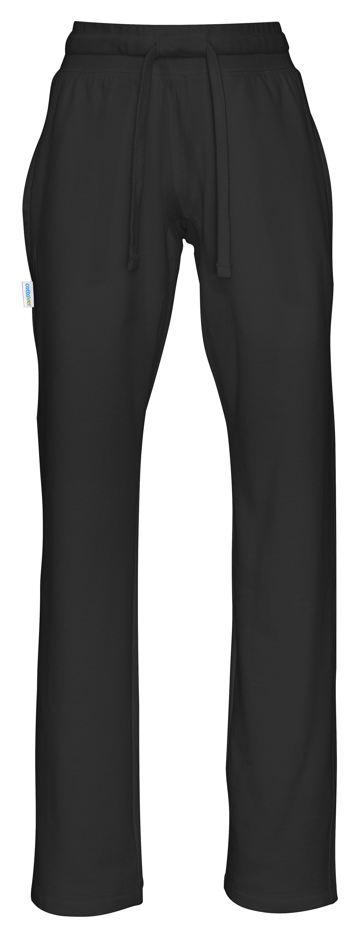 Cottover Sweat Pants Lady Schwarz, Vorderansicht