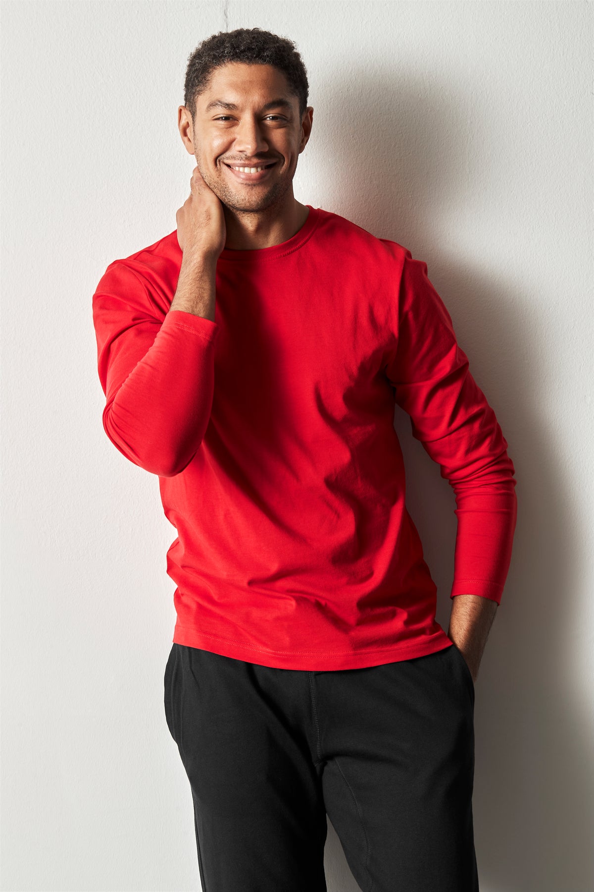 Cottover T-shirt Long Sleeve Man Rot, Produktansicht