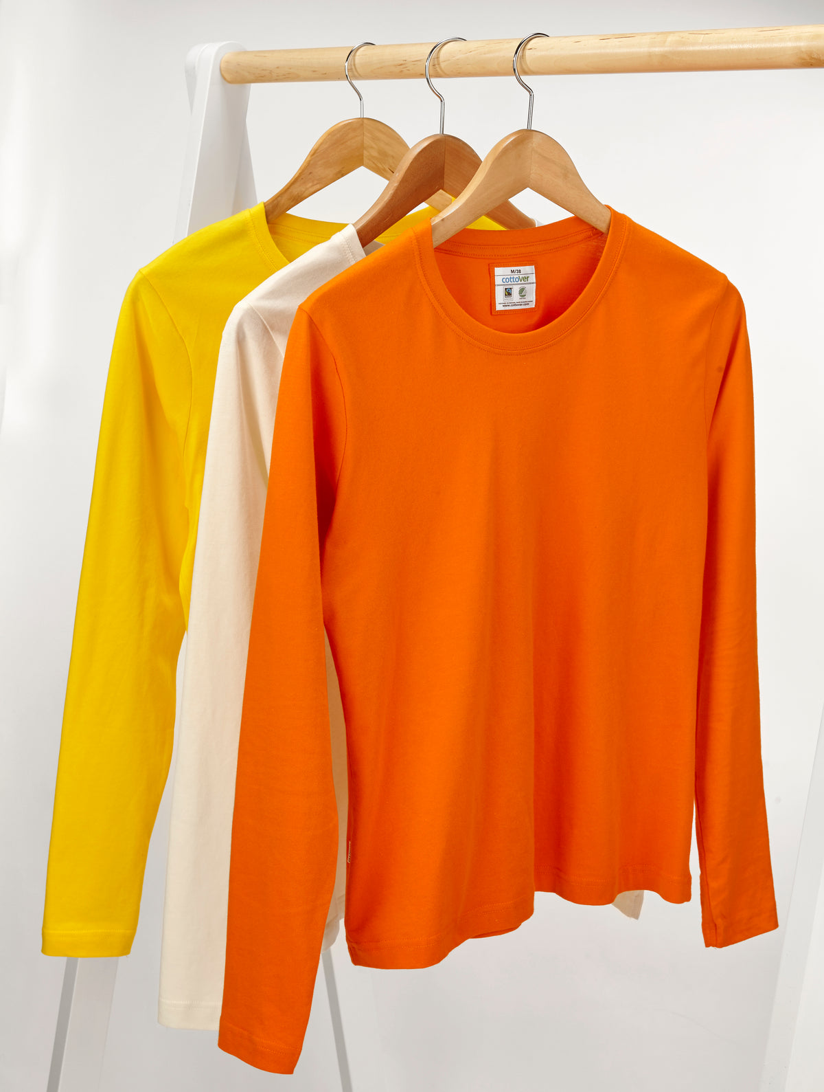 Cottover T-shirt Long Sleeve Lady Gelb, Produktansicht
