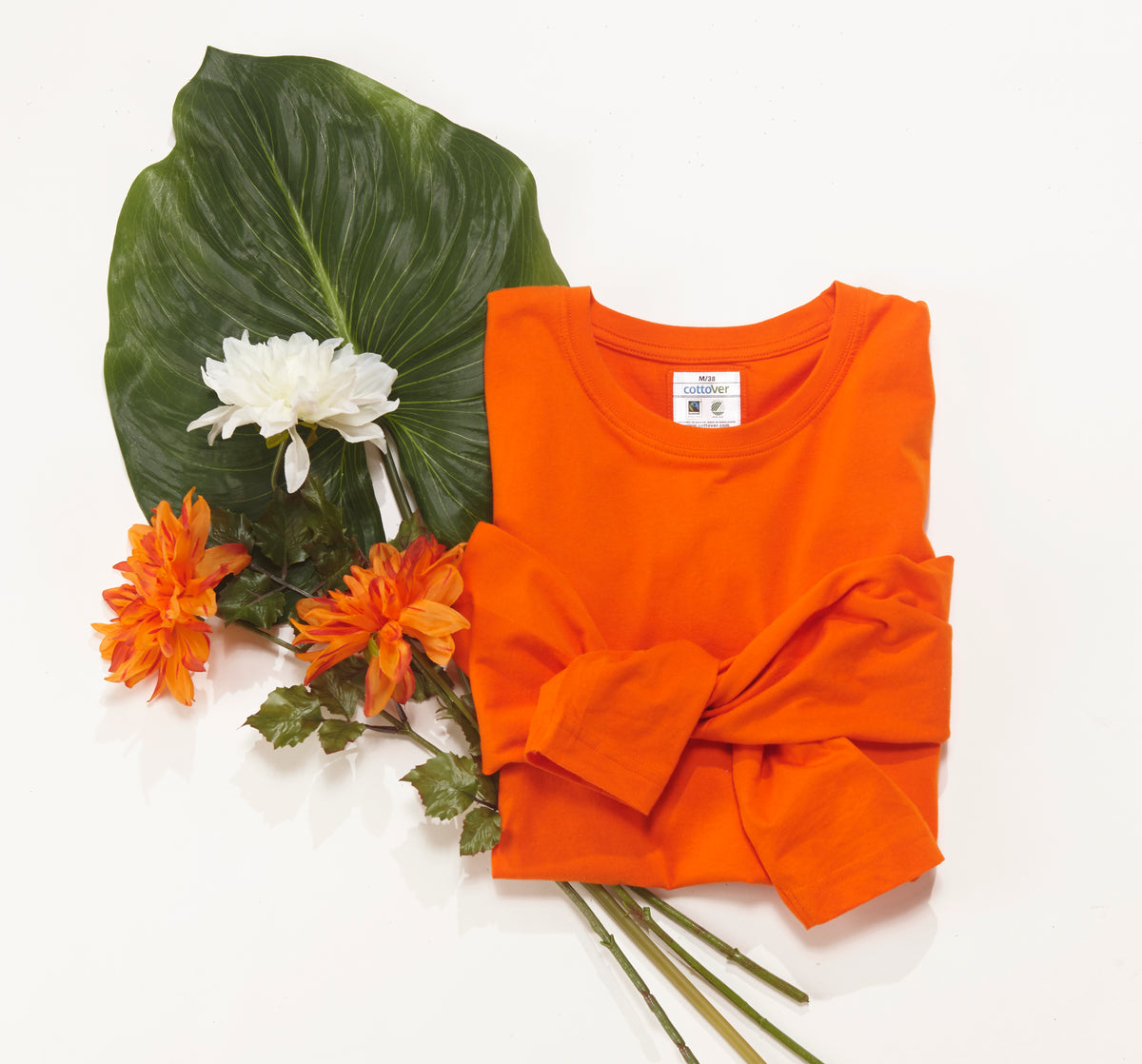 Cottover T-shirt Long Sleeve Lady Orange, Produktansicht