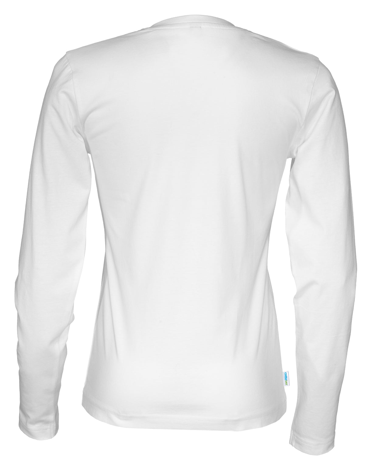 Cottover T-shirt Long Sleeve Lady Weiss, Rückansicht