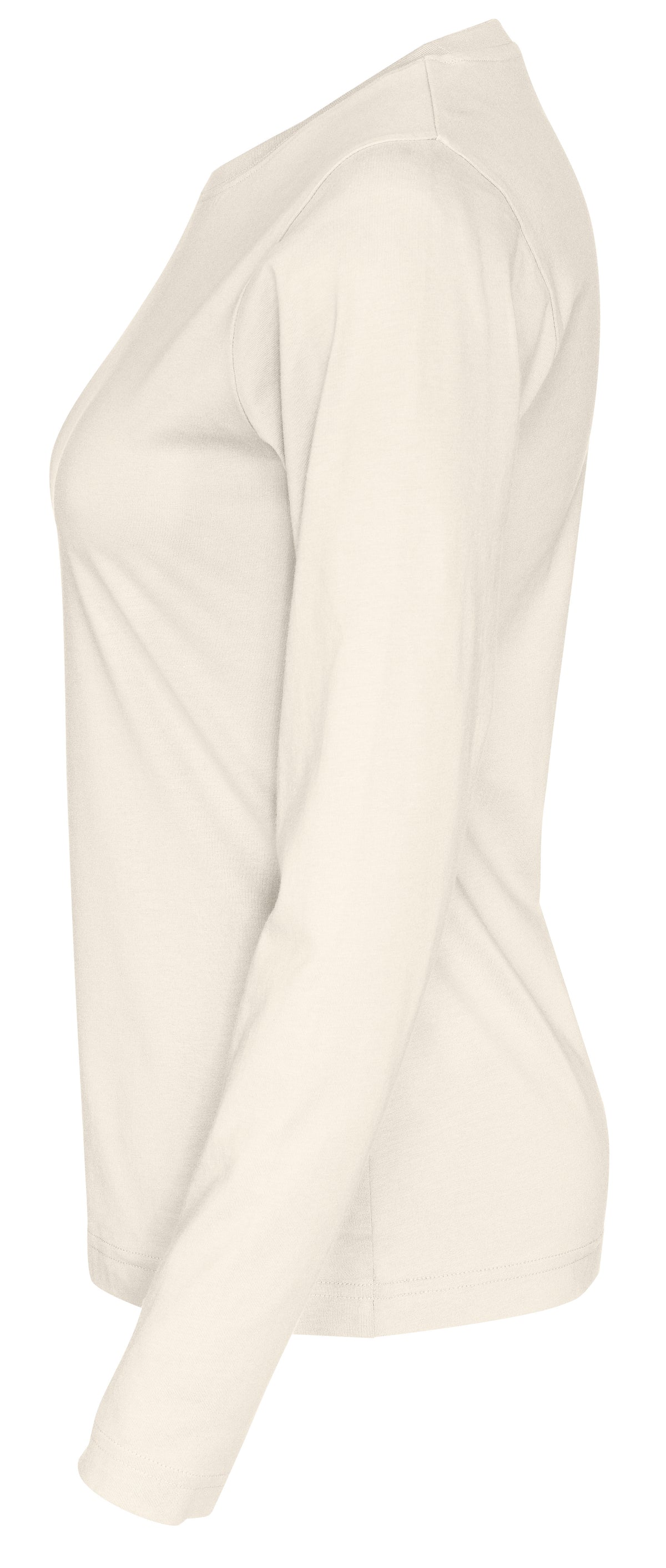 Cottover T-shirt Long Sleeve Lady Eierschale, Seitenansicht links