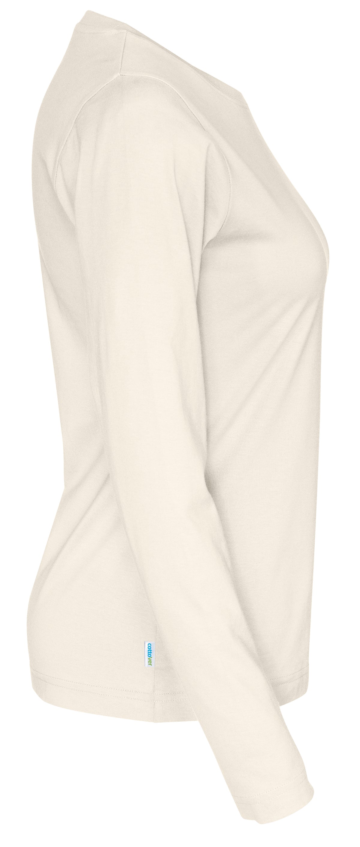 Cottover T-shirt Long Sleeve Lady Eierschale, Seitenansicht rechts