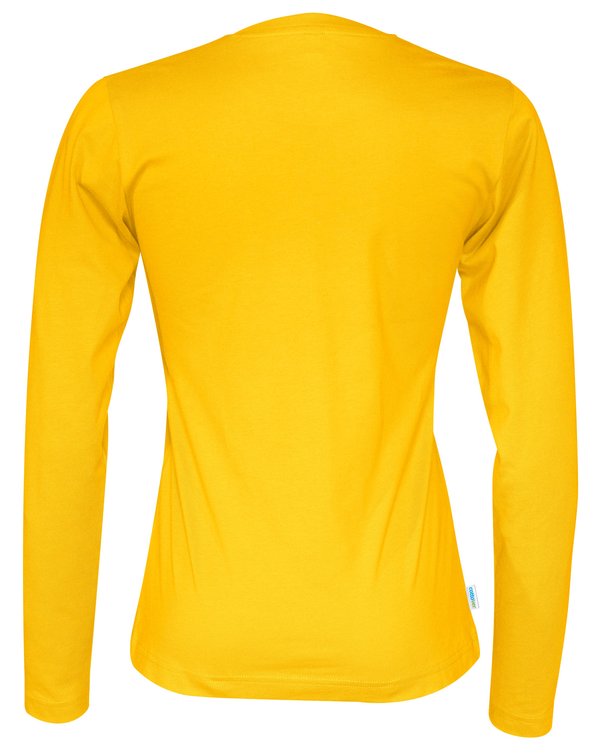 Cottover T-shirt Long Sleeve Lady Gelb, Rückansicht