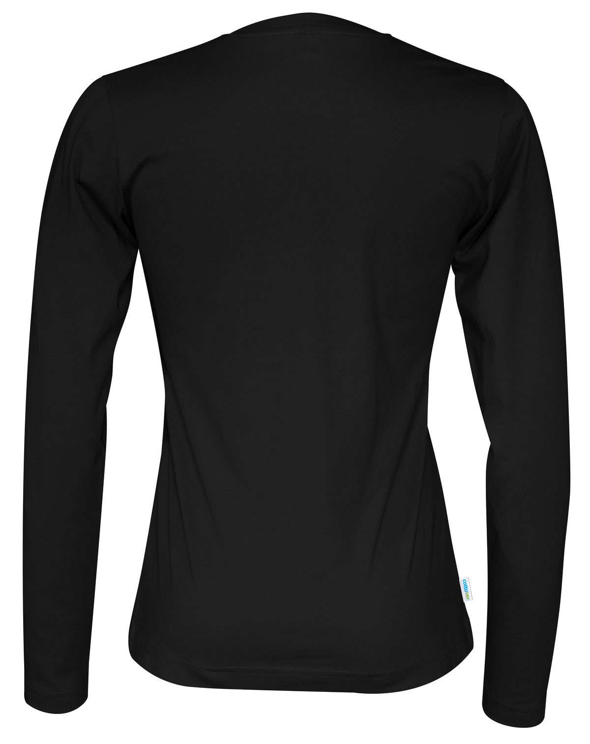 Cottover T-shirt Long Sleeve Lady Schwarz, Rückansicht