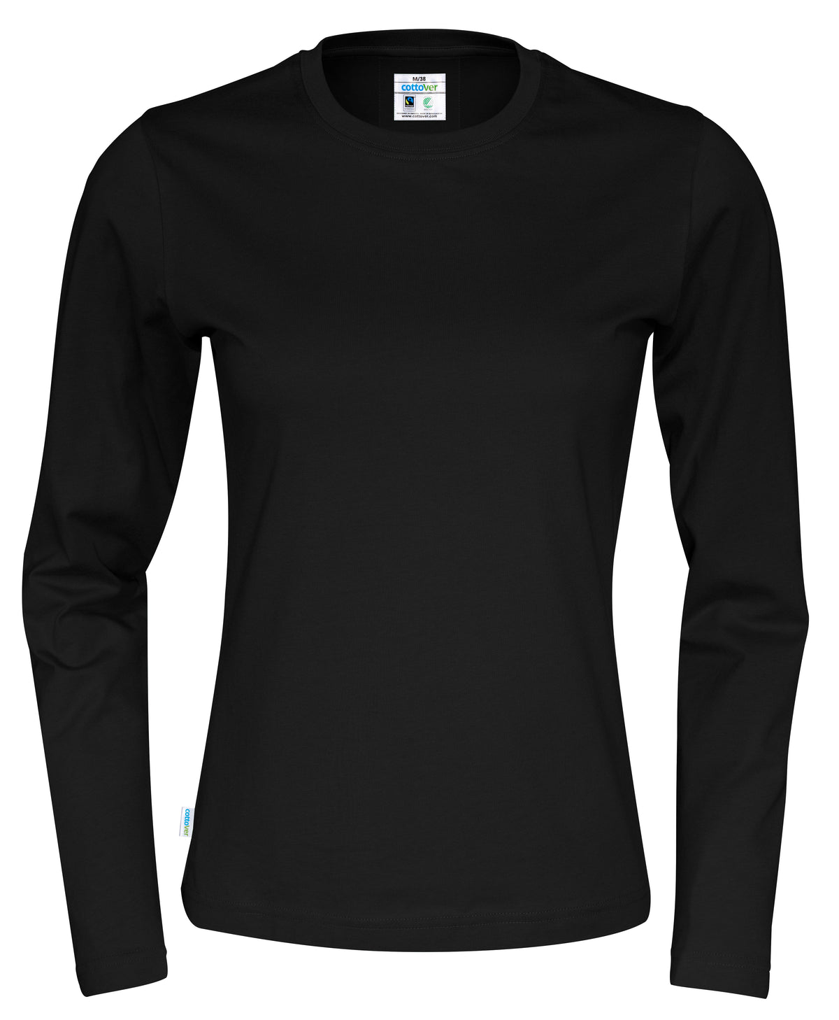 Cottover T-shirt Long Sleeve Lady Schwarz, Vorderansicht