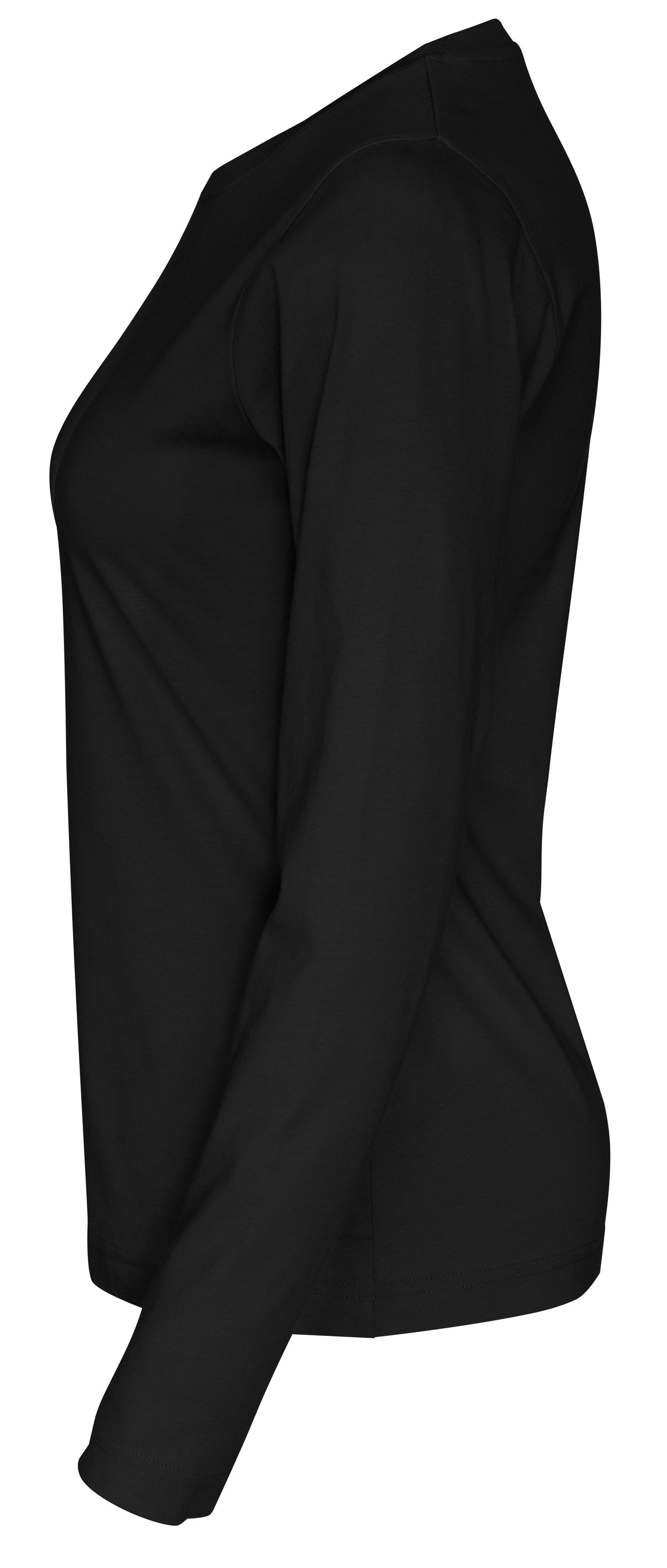 Cottover T-shirt Long Sleeve Lady Schwarz, Seitenansicht links