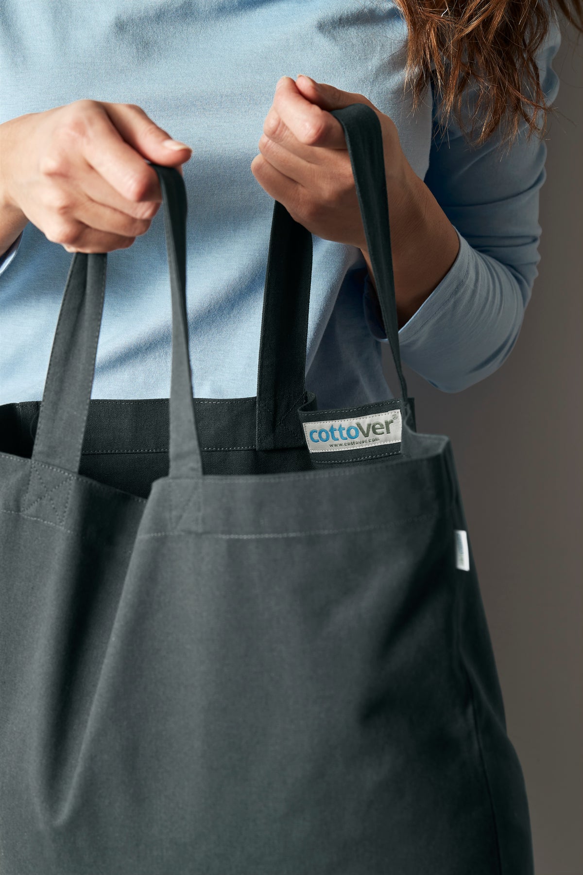 Cottover Tote Bag Heavy Large Anthrazit, Produktansicht