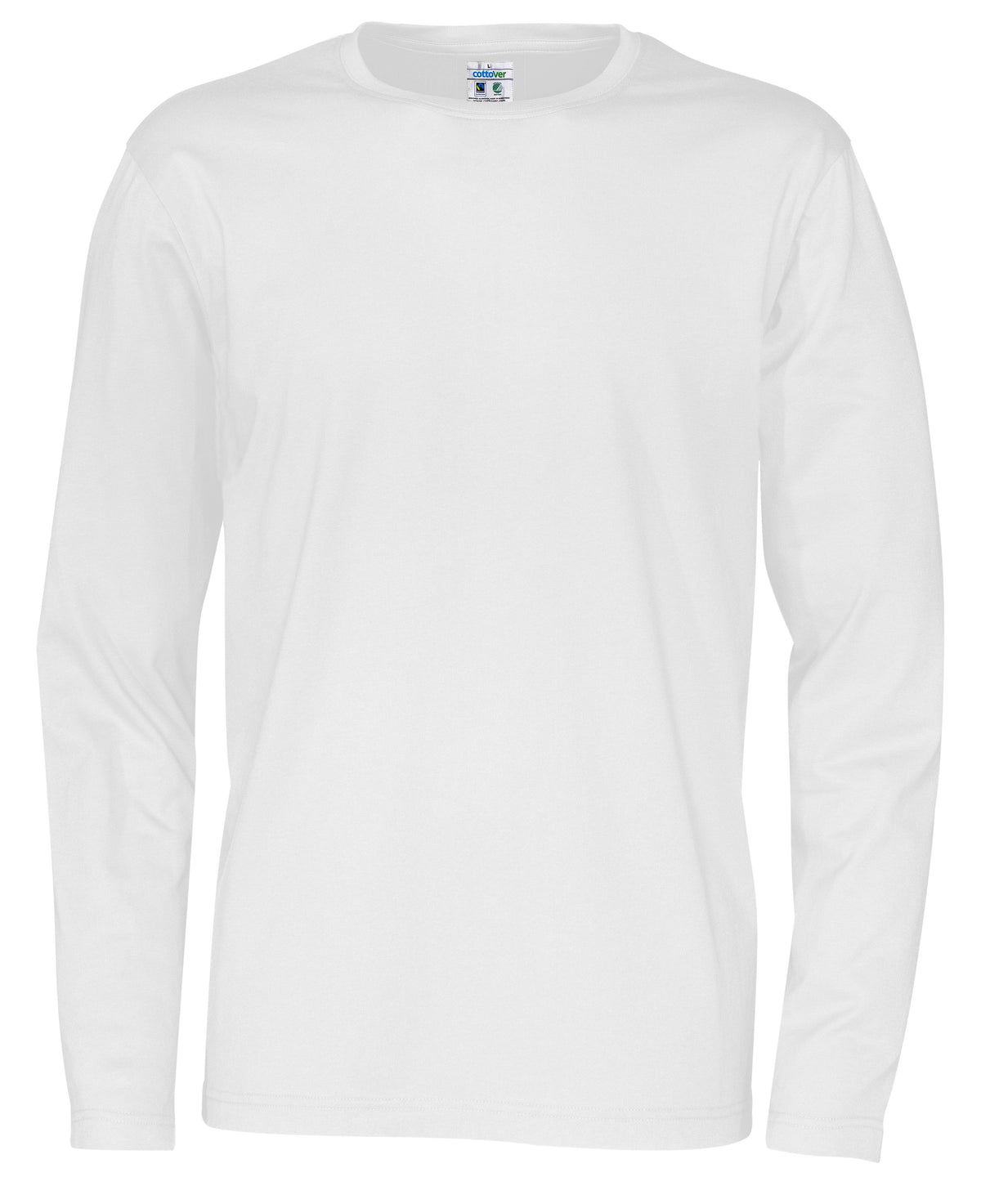 Cottover T-shirt Long Sleeve Man Weiss, Vorderansicht