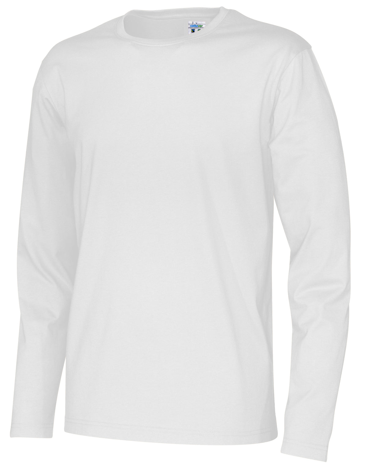 Cottover T-shirt Long Sleeve Man Weiss, Seitenansicht rechts
