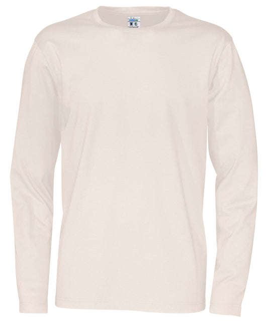 Cottover T-shirt Long Sleeve Man Eierschale, Vorderansicht