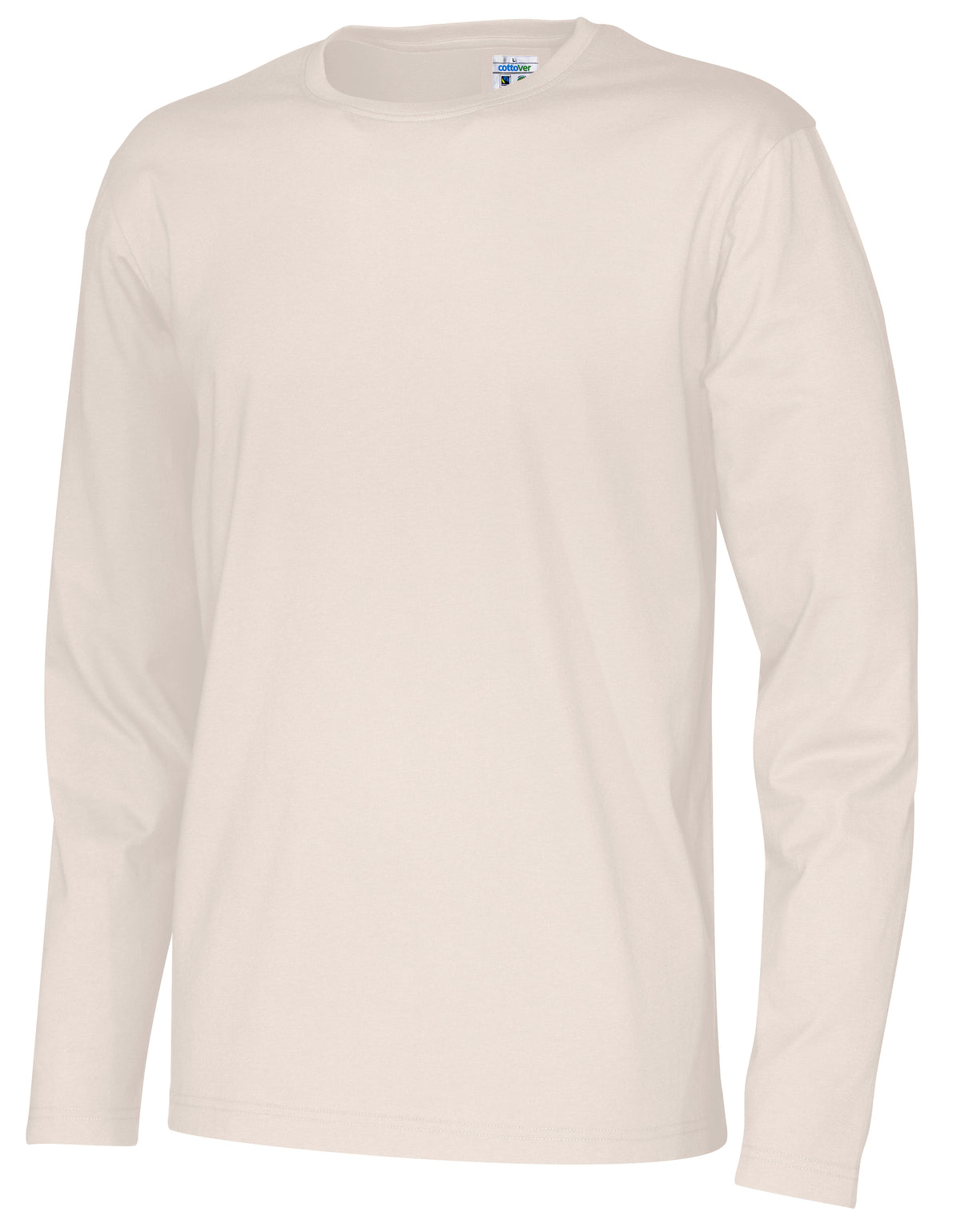 Cottover T-shirt Long Sleeve Man Eierschale, Seitenansicht rechts