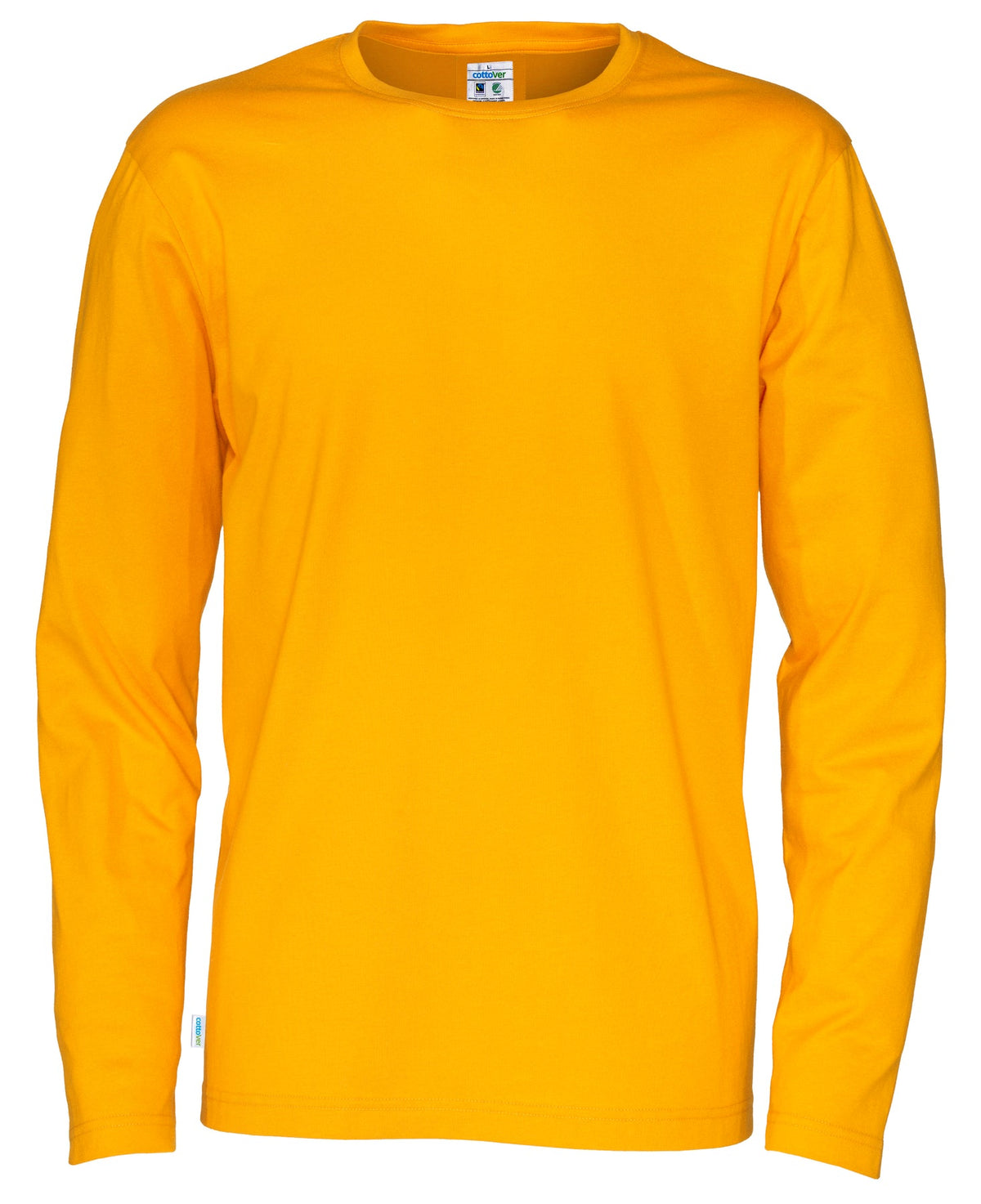 Cottover T-shirt Long Sleeve Man Gelb, Vorderansicht