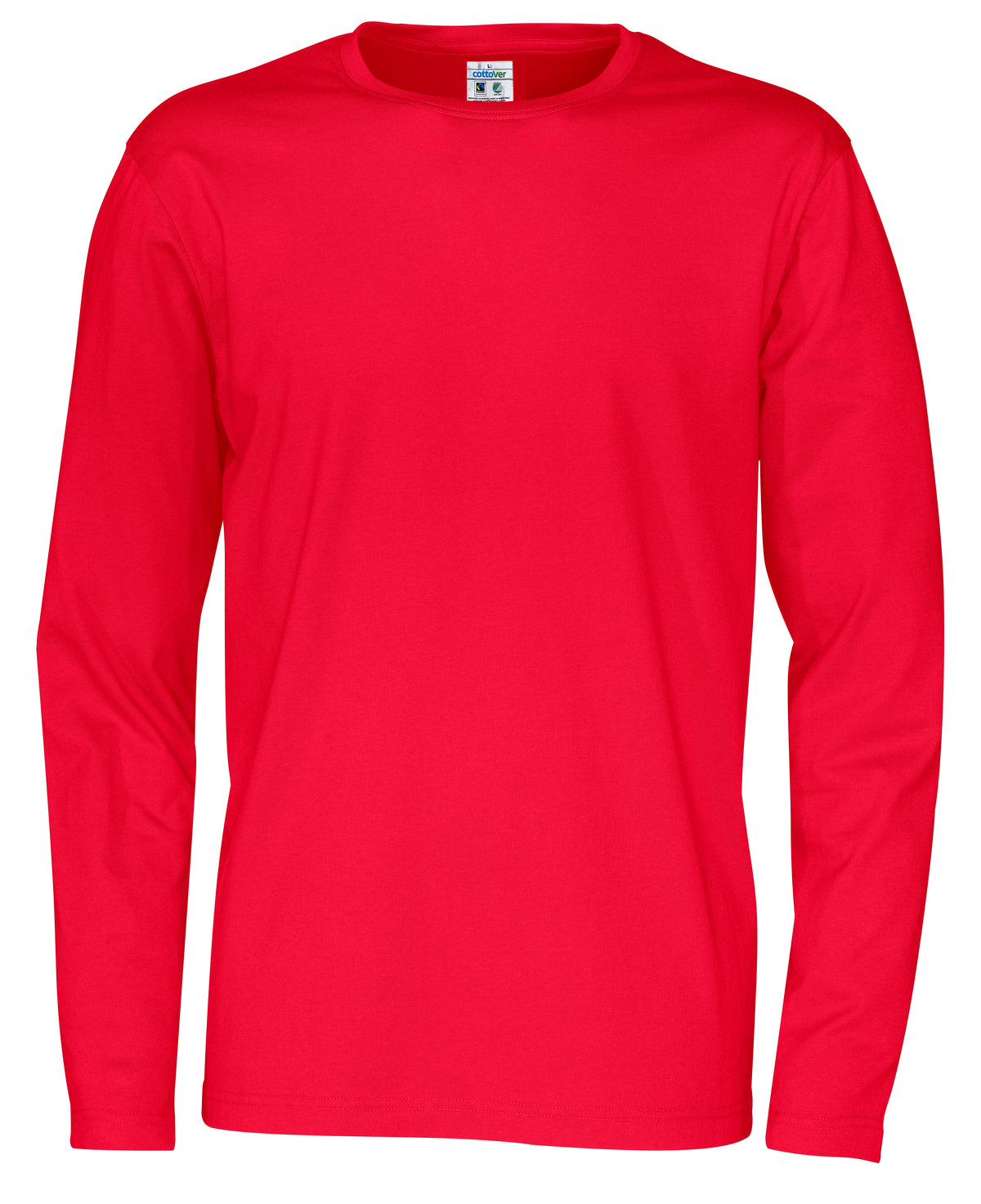 Cottover T-shirt Long Sleeve Man Rot, Vorderansicht