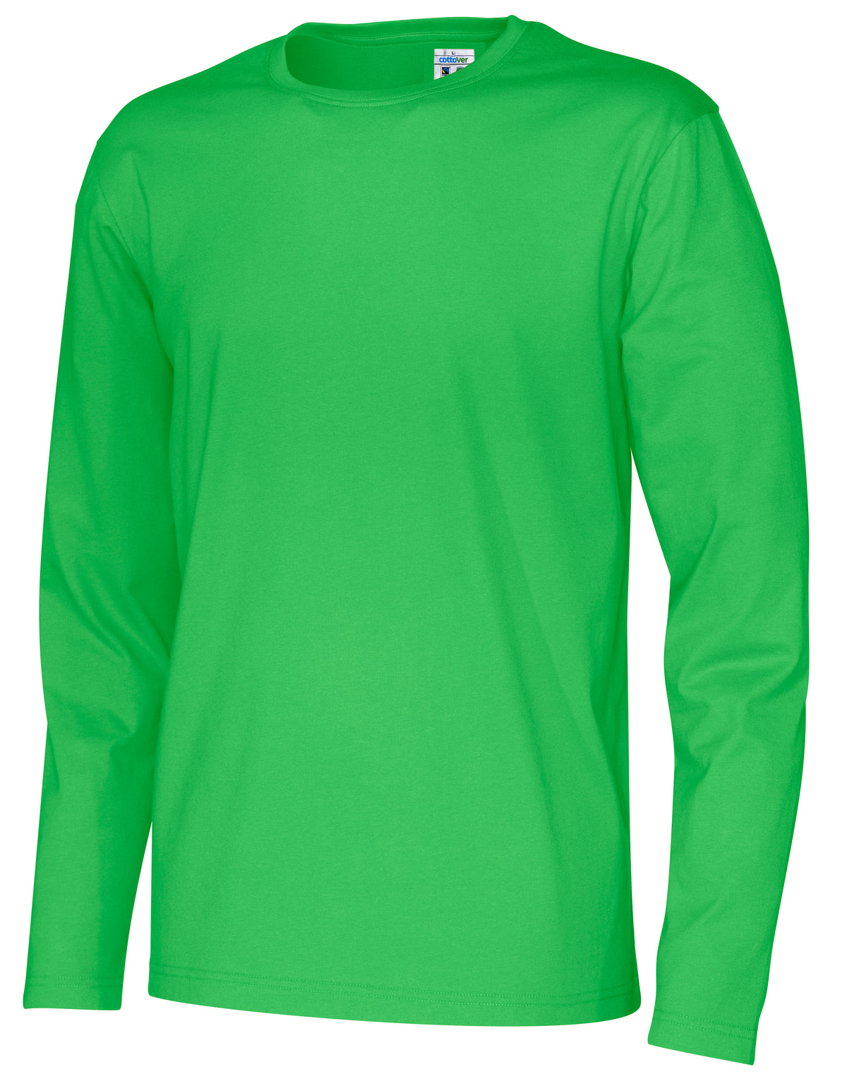 Cottover T-shirt Long Sleeve Man Grün, Seitenansicht rechts