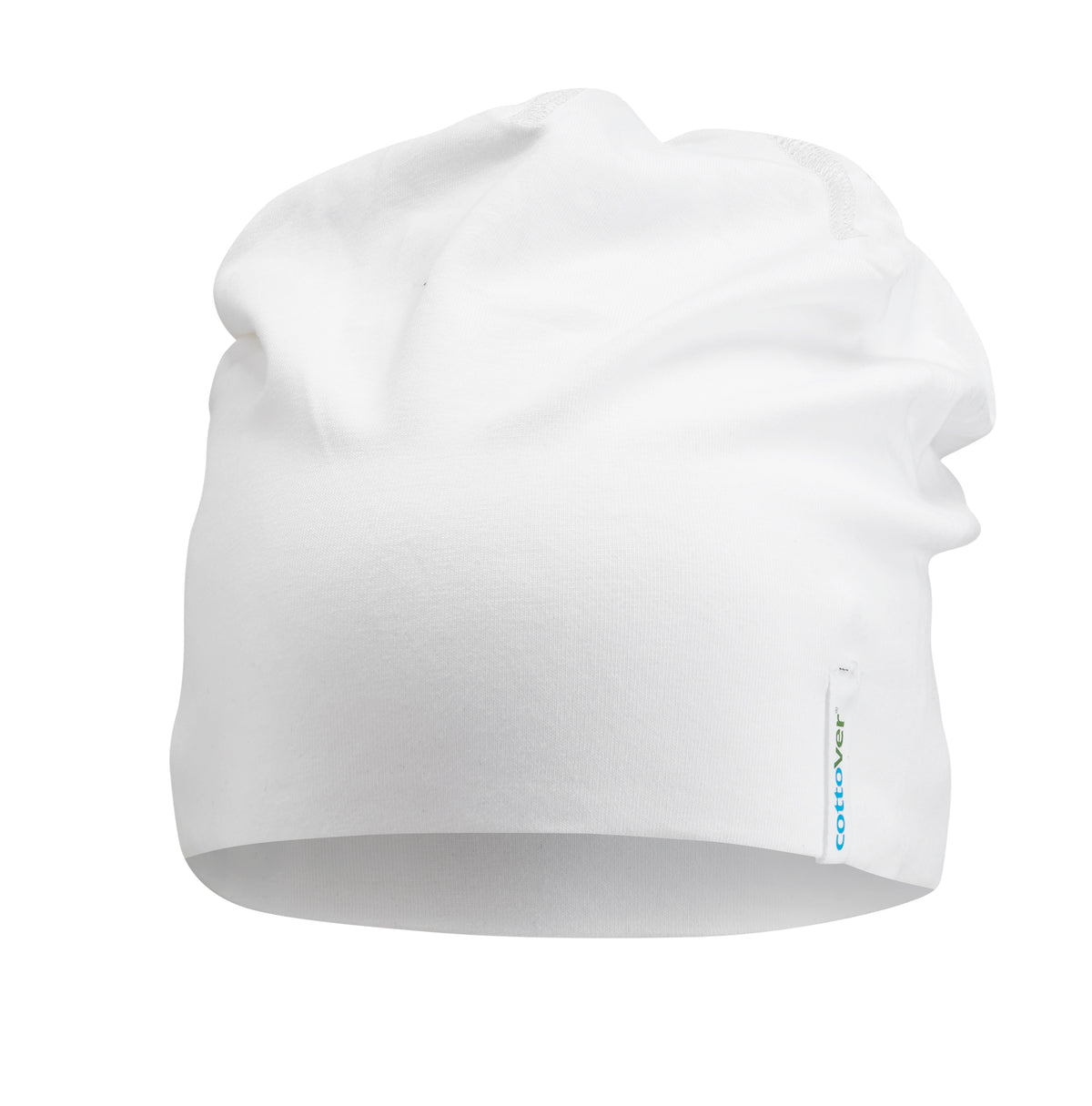 Cottover Beanie Weiss, Vorderansicht