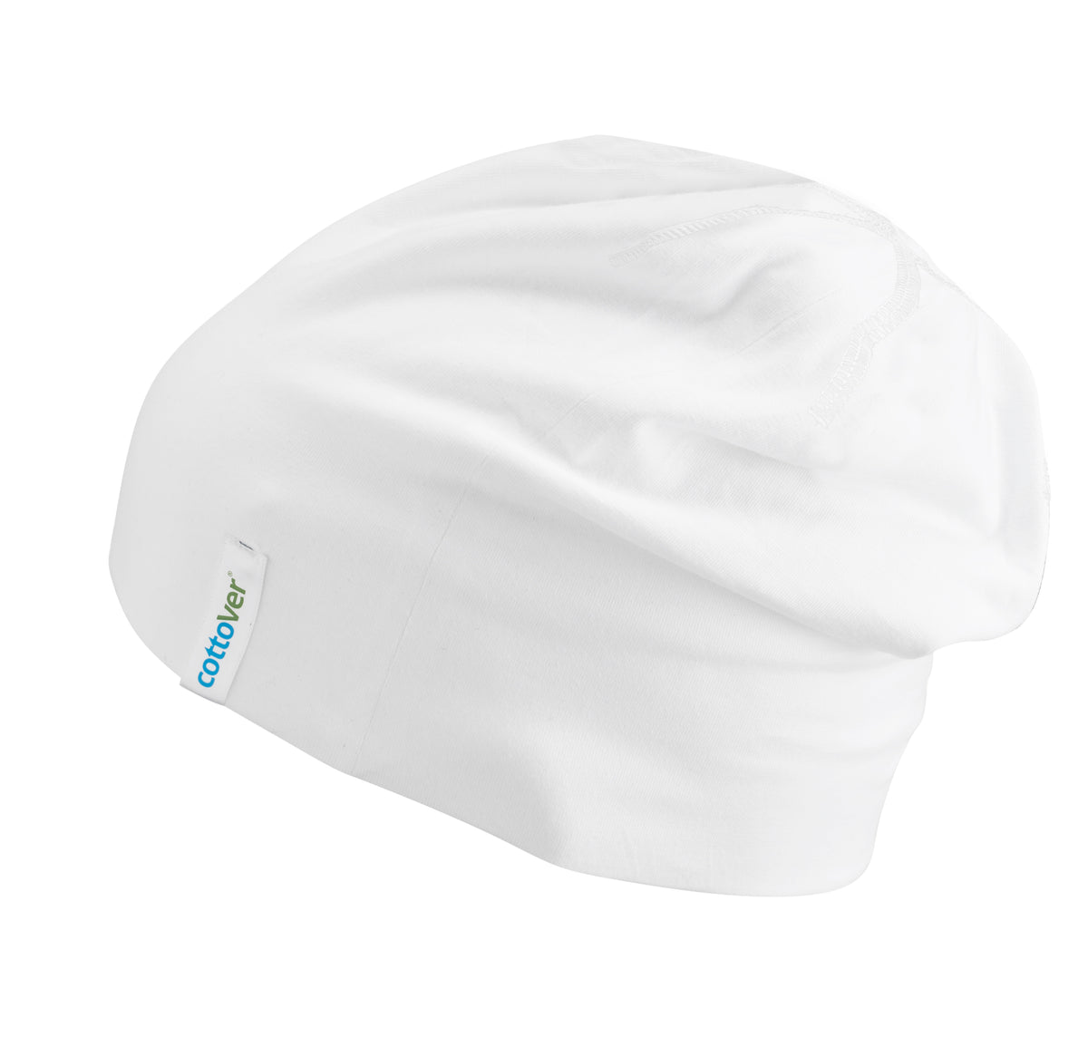 Cottover Beanie Weiss, Seitenansicht links