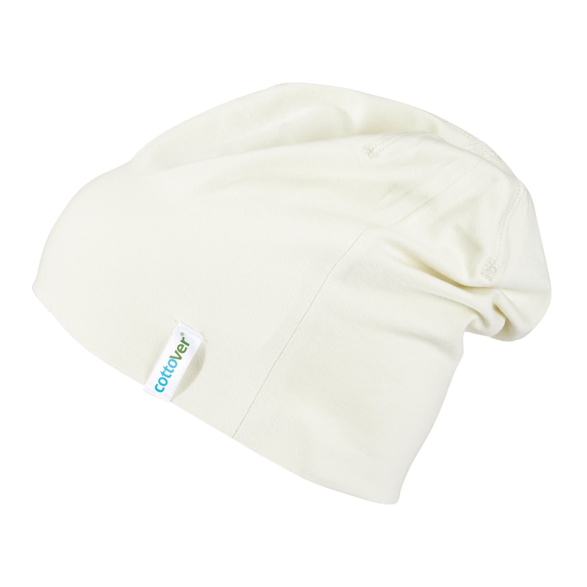Cottover Beanie Eierschale, Seitenansicht links
