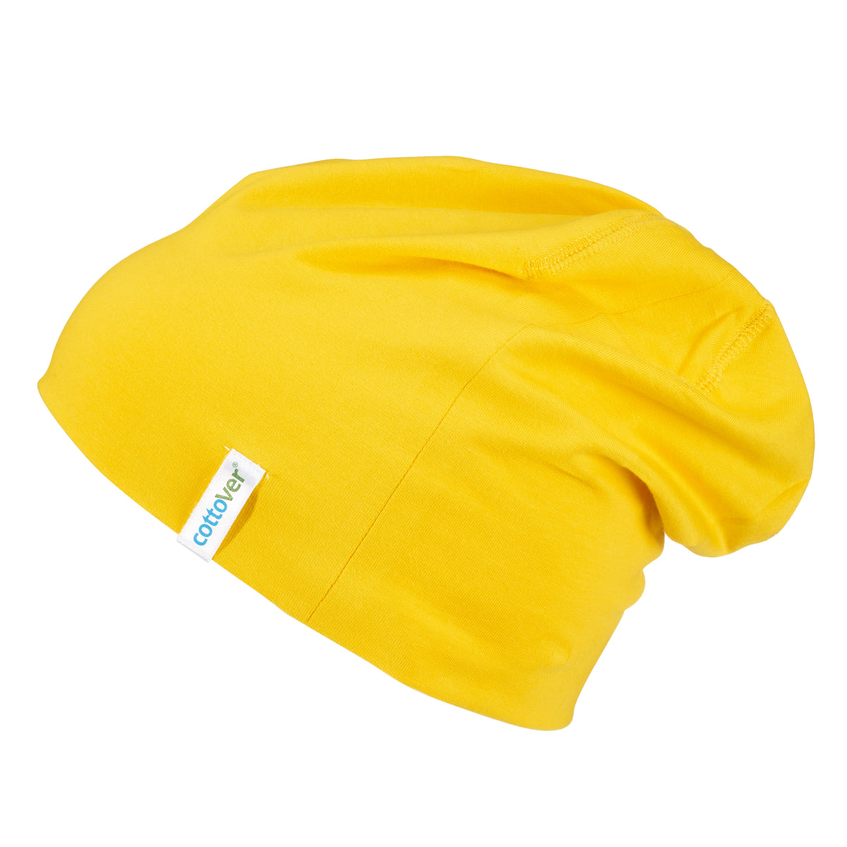 Cottover Beanie Gelb, Seitenansicht links