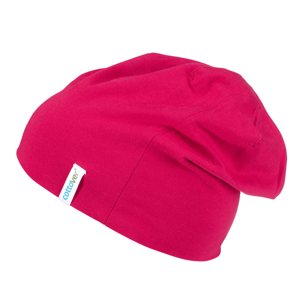 Cottover Beanie Kirsche, Seitenansicht links