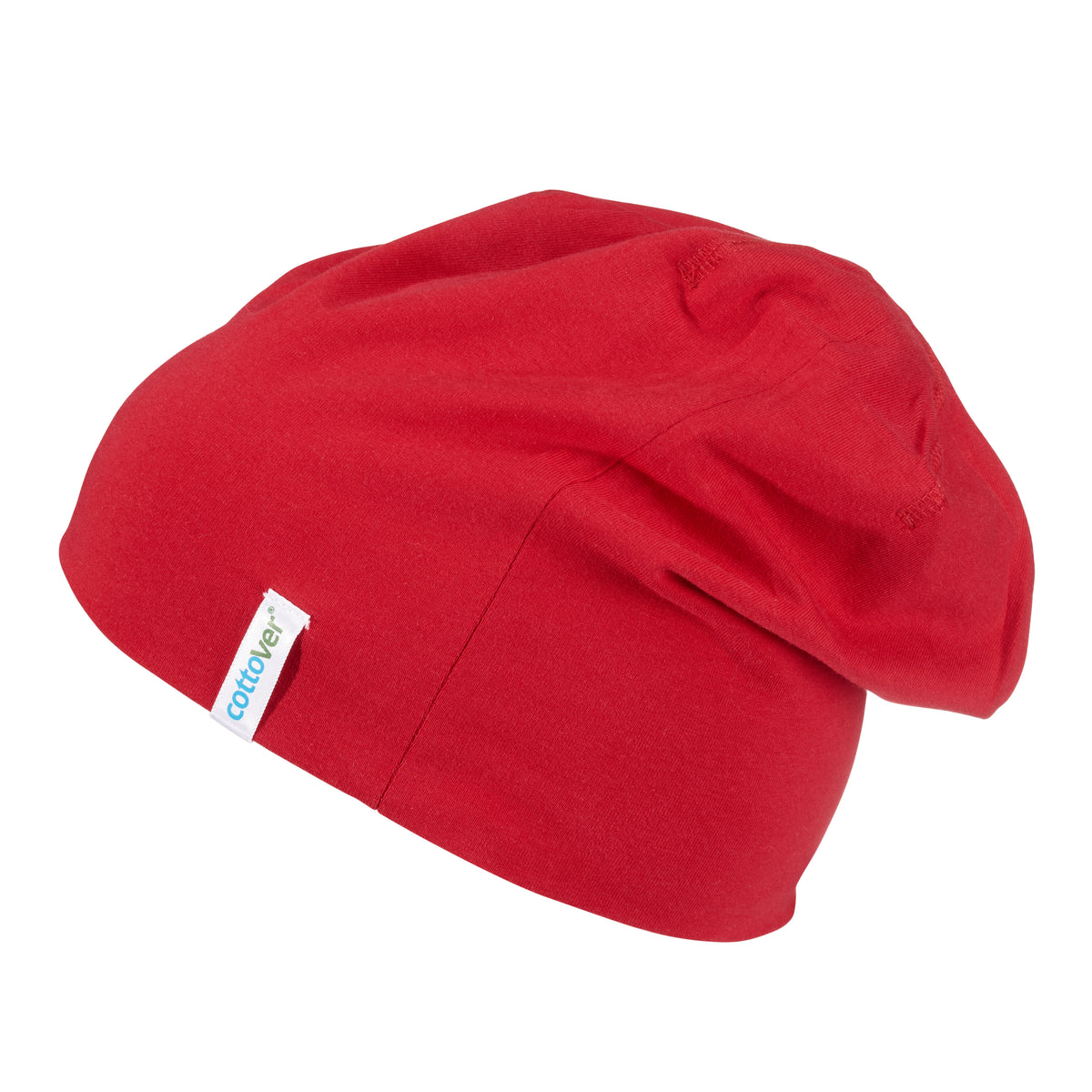 Cottover Beanie Rot, Seitenansicht links