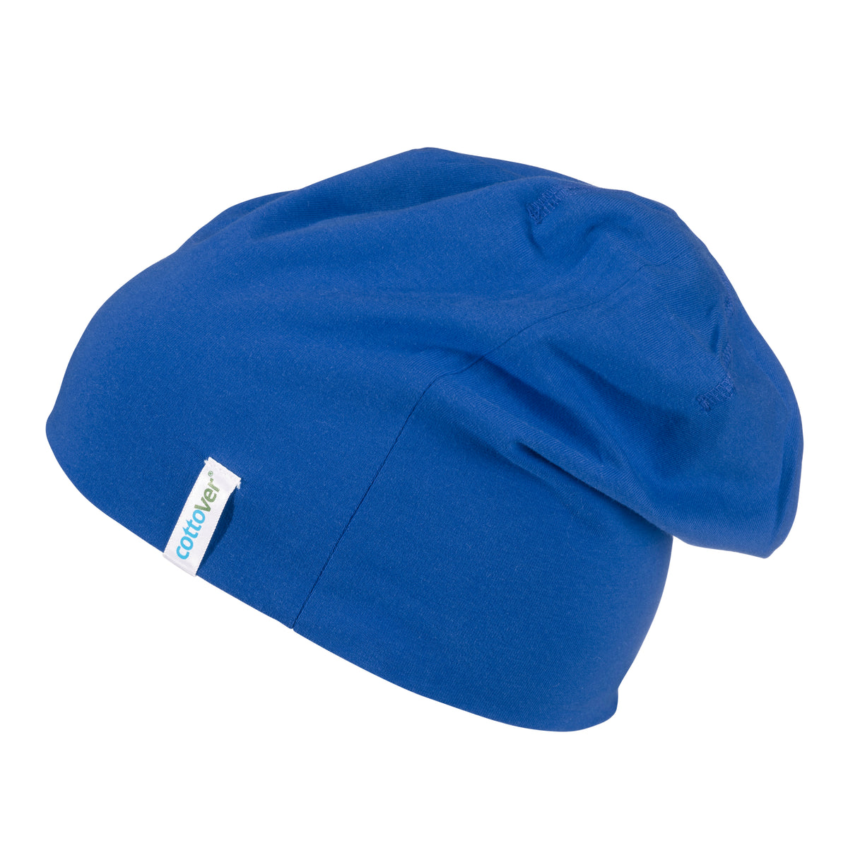 Cottover Beanie Royal Blau, Seitenansicht links