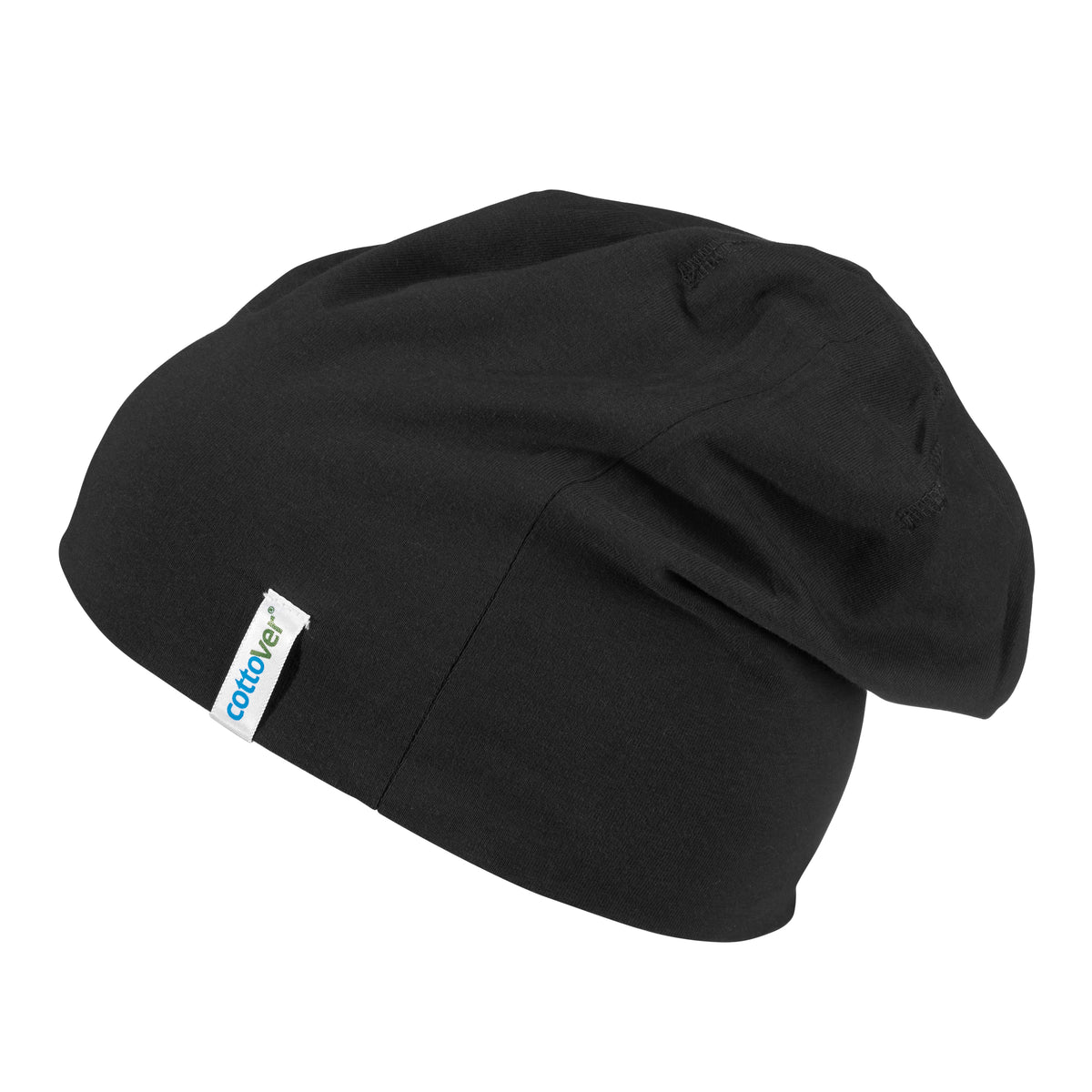 Cottover Beanie Schwarz, Seitenansicht links