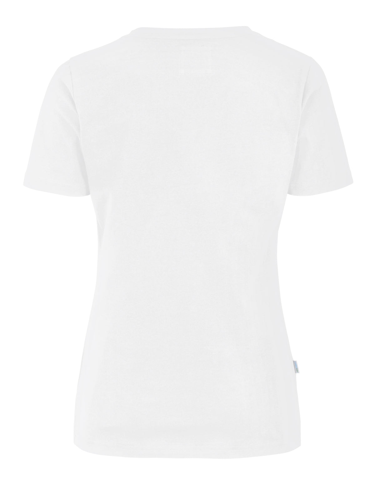 Cottover Stretch V-Neck Lady Weiss, Rückansicht