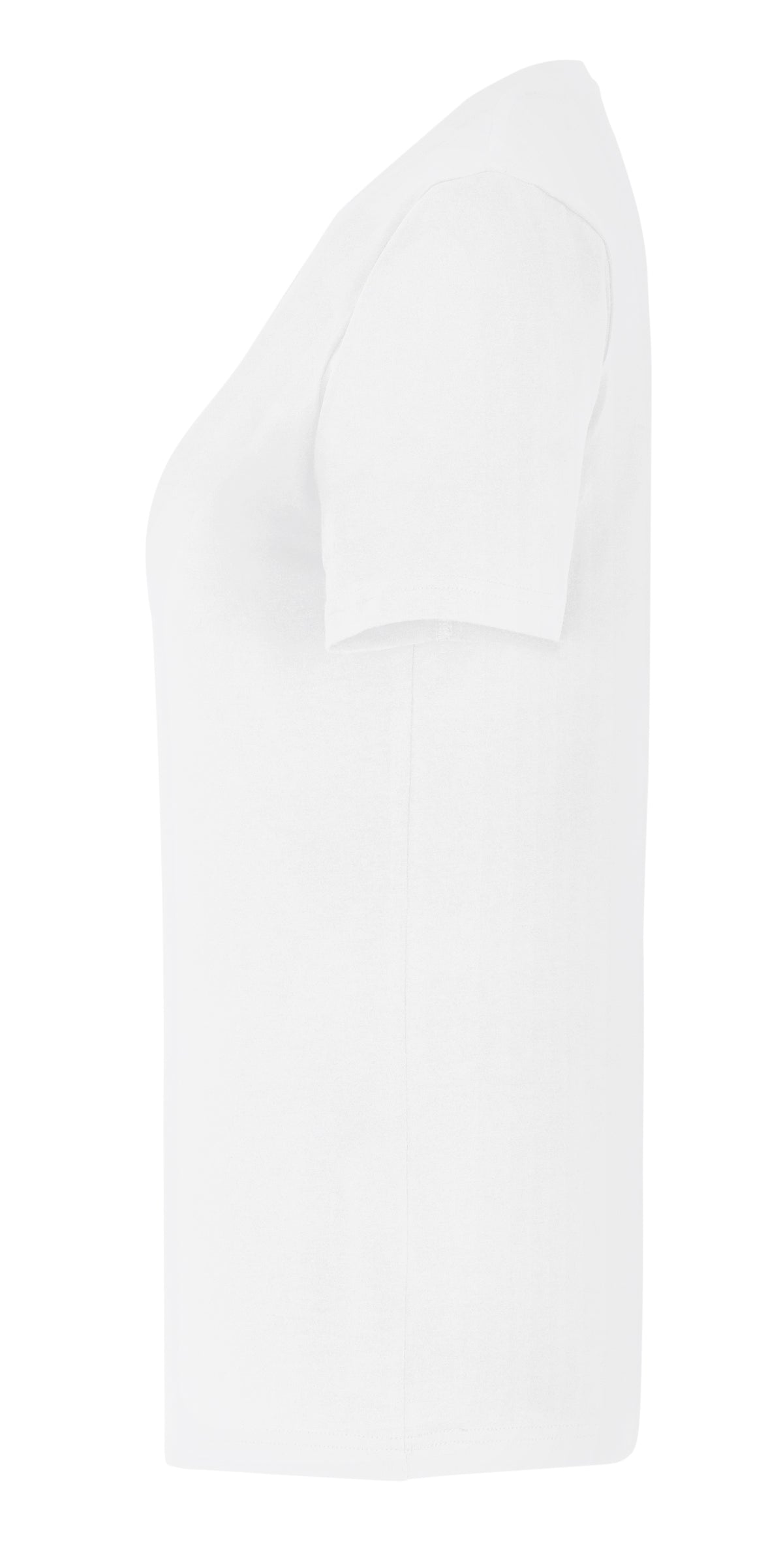Cottover Stretch V-Neck Lady Weiss, Seitenansicht links