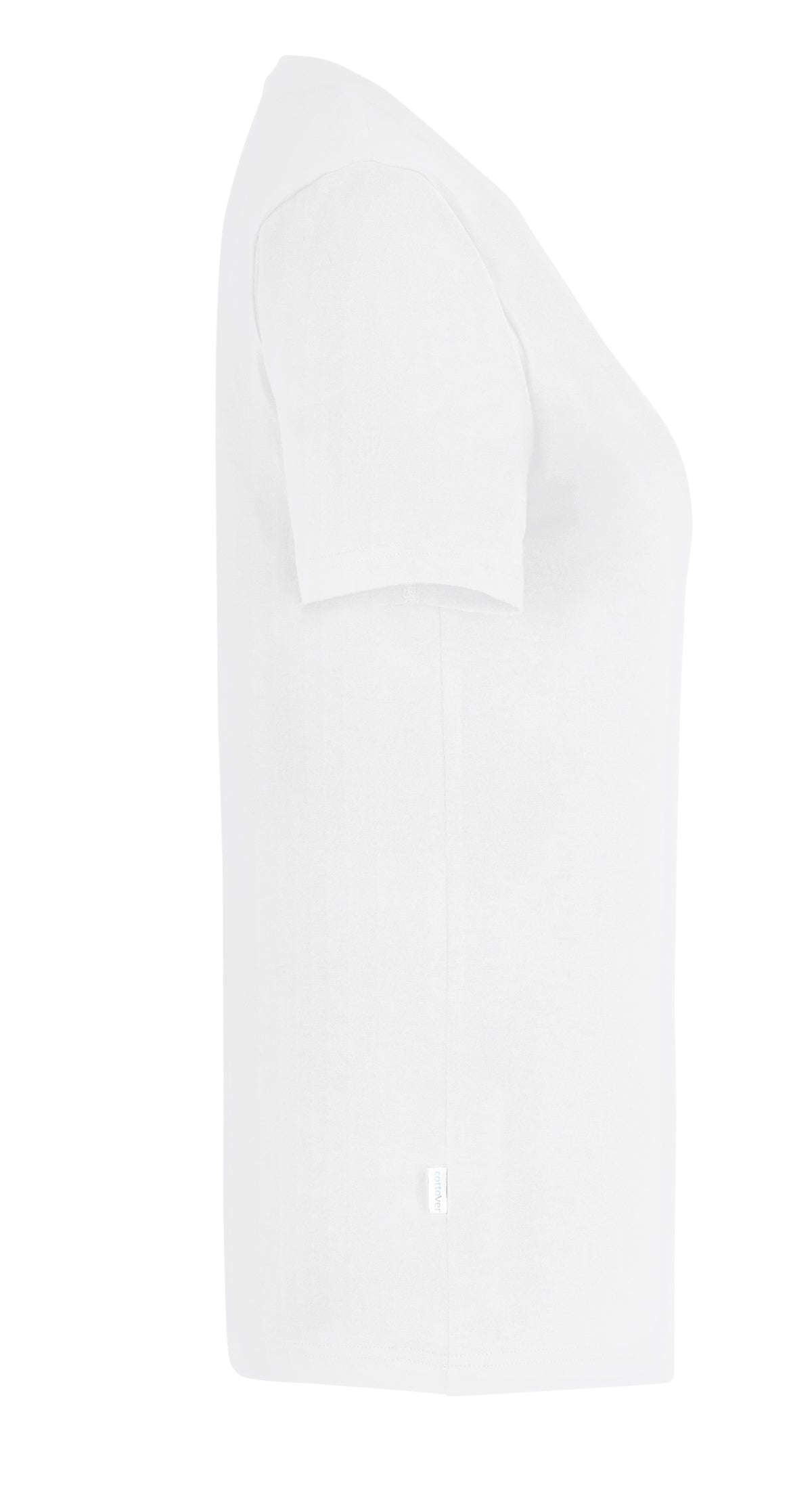 Cottover Stretch V-Neck Lady Weiss, Seitenansicht rechts