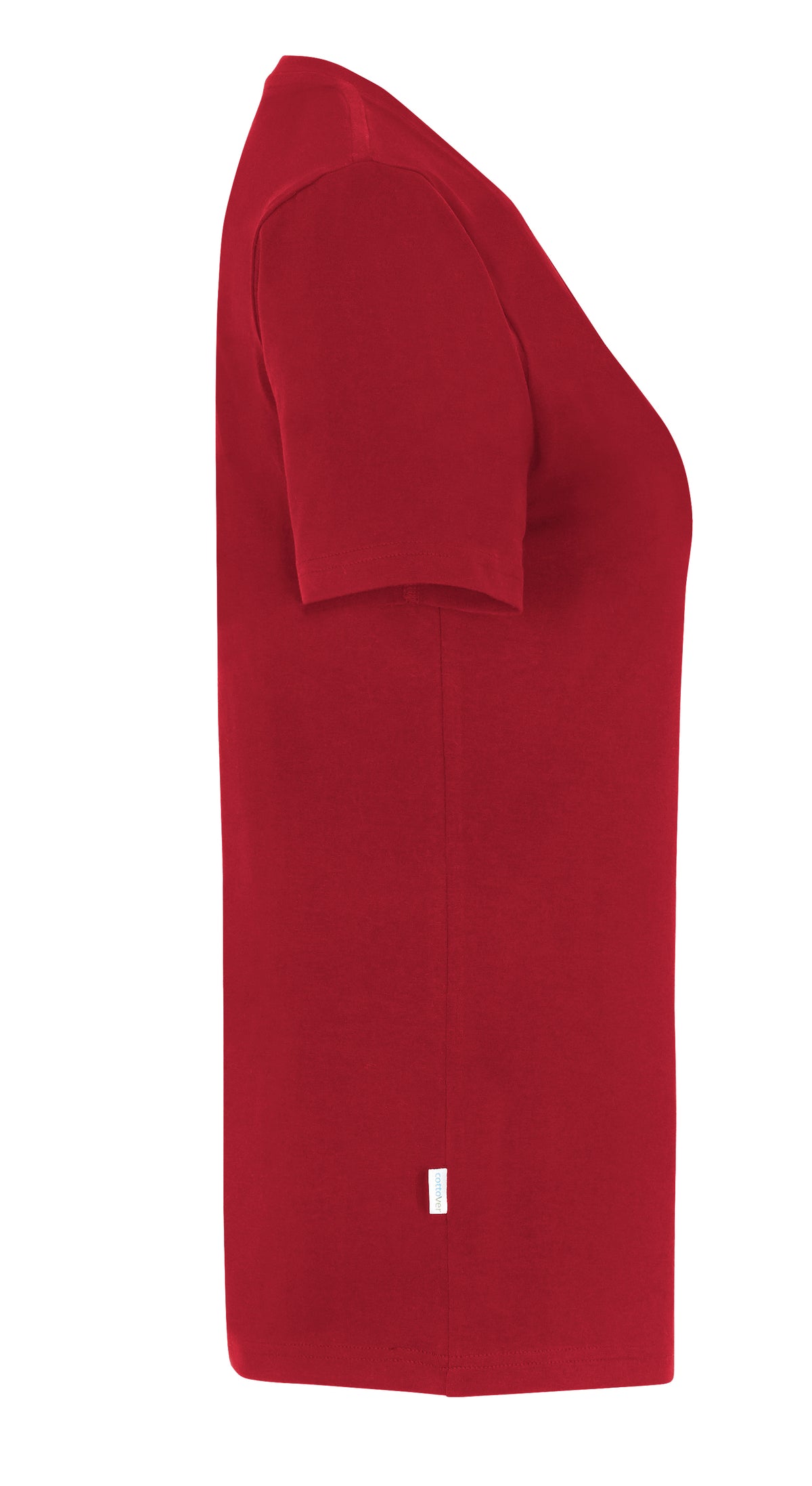 Cottover Stretch V-Neck Lady Rot, Seitenansicht rechts