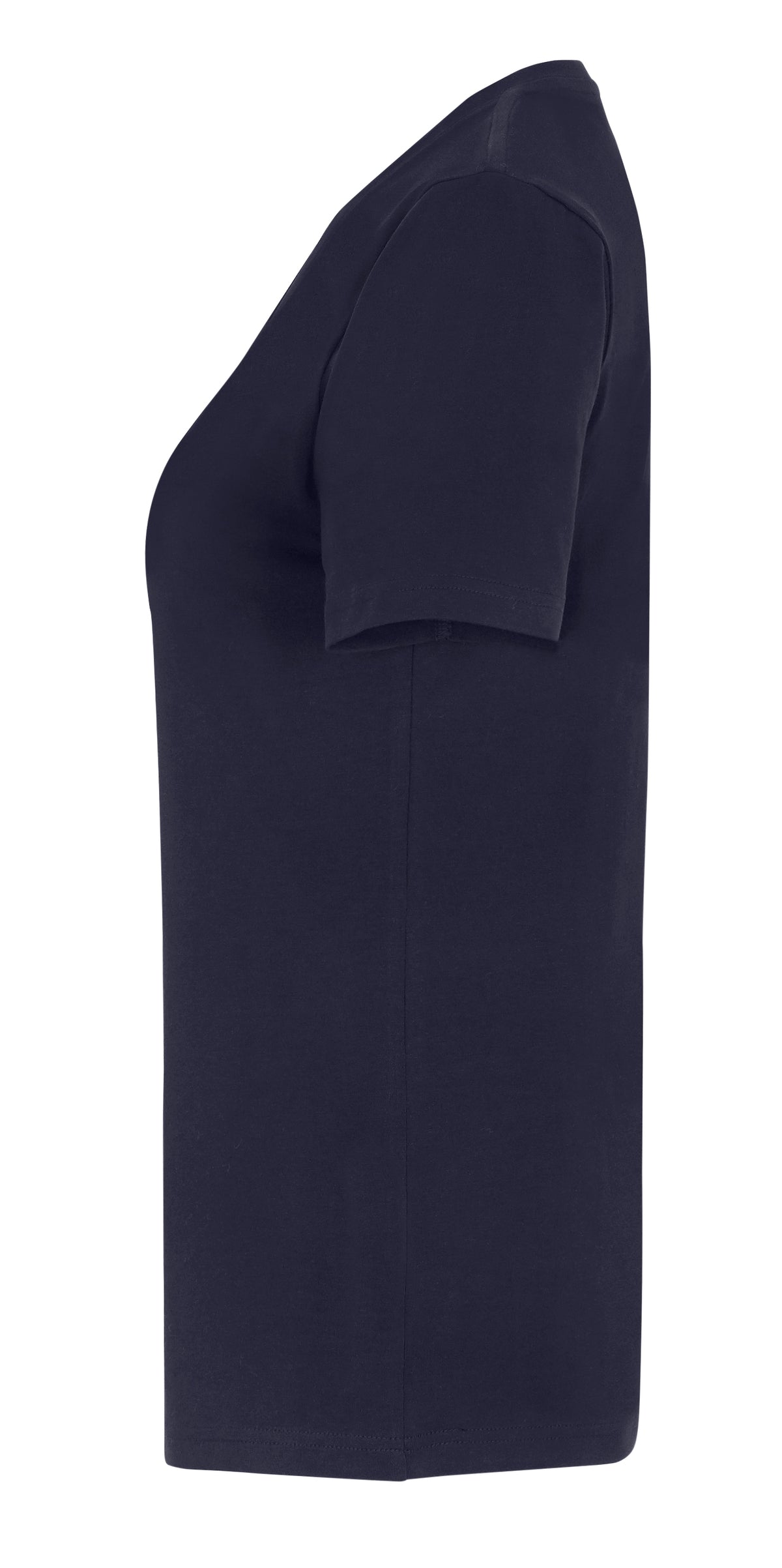 Cottover Stretch V-Neck Lady Marine, Seitenansicht links