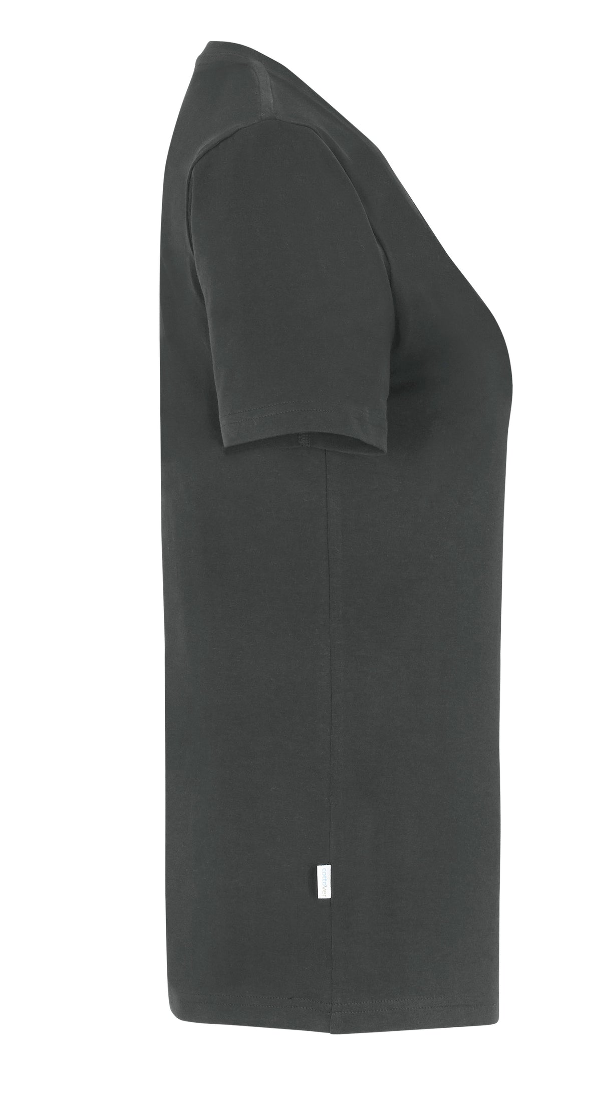 Cottover Stretch V-Neck Lady Anthrazit, Seitenansicht rechts