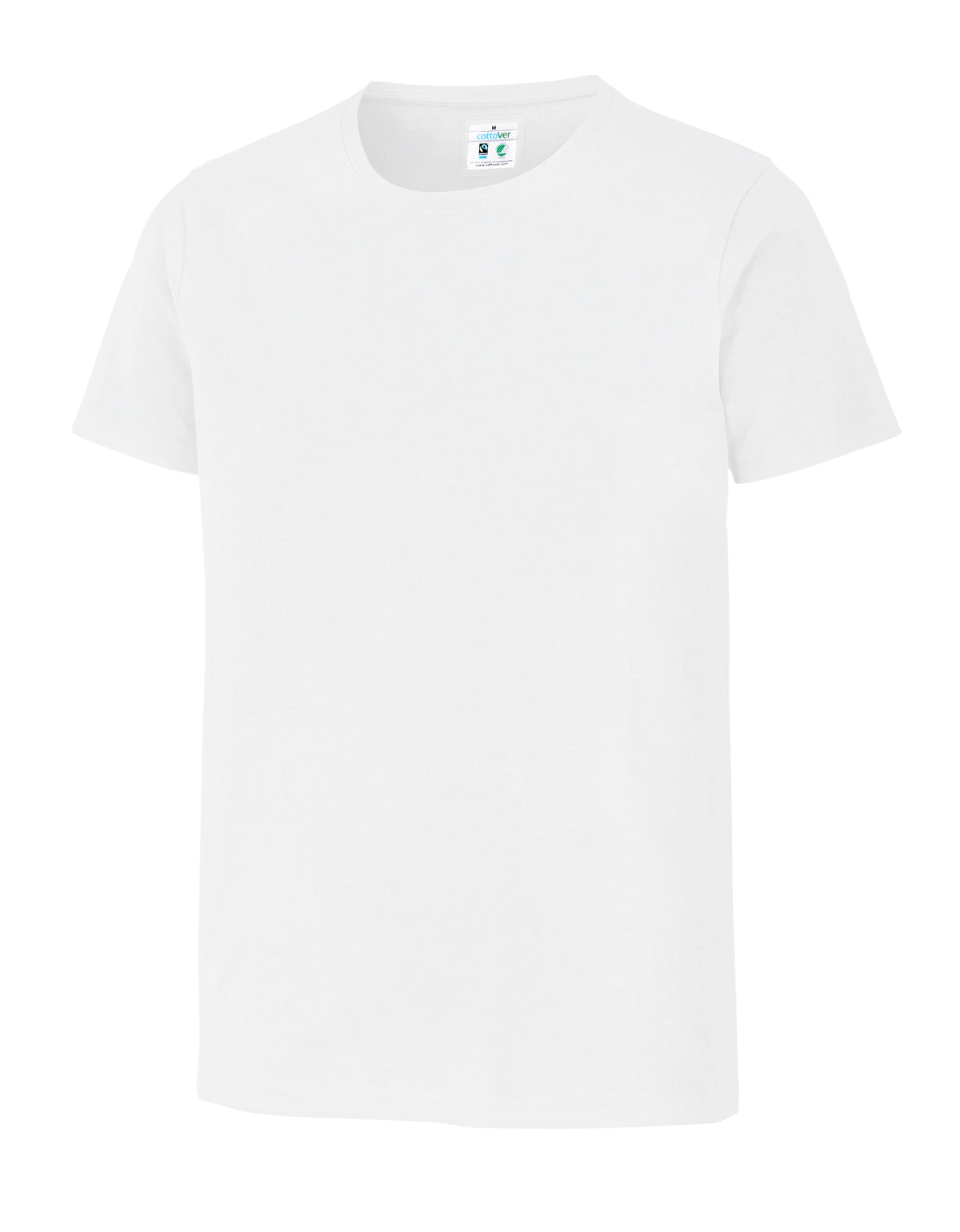 Cottover Stretch R-Neck Man Weiss, Produktansicht