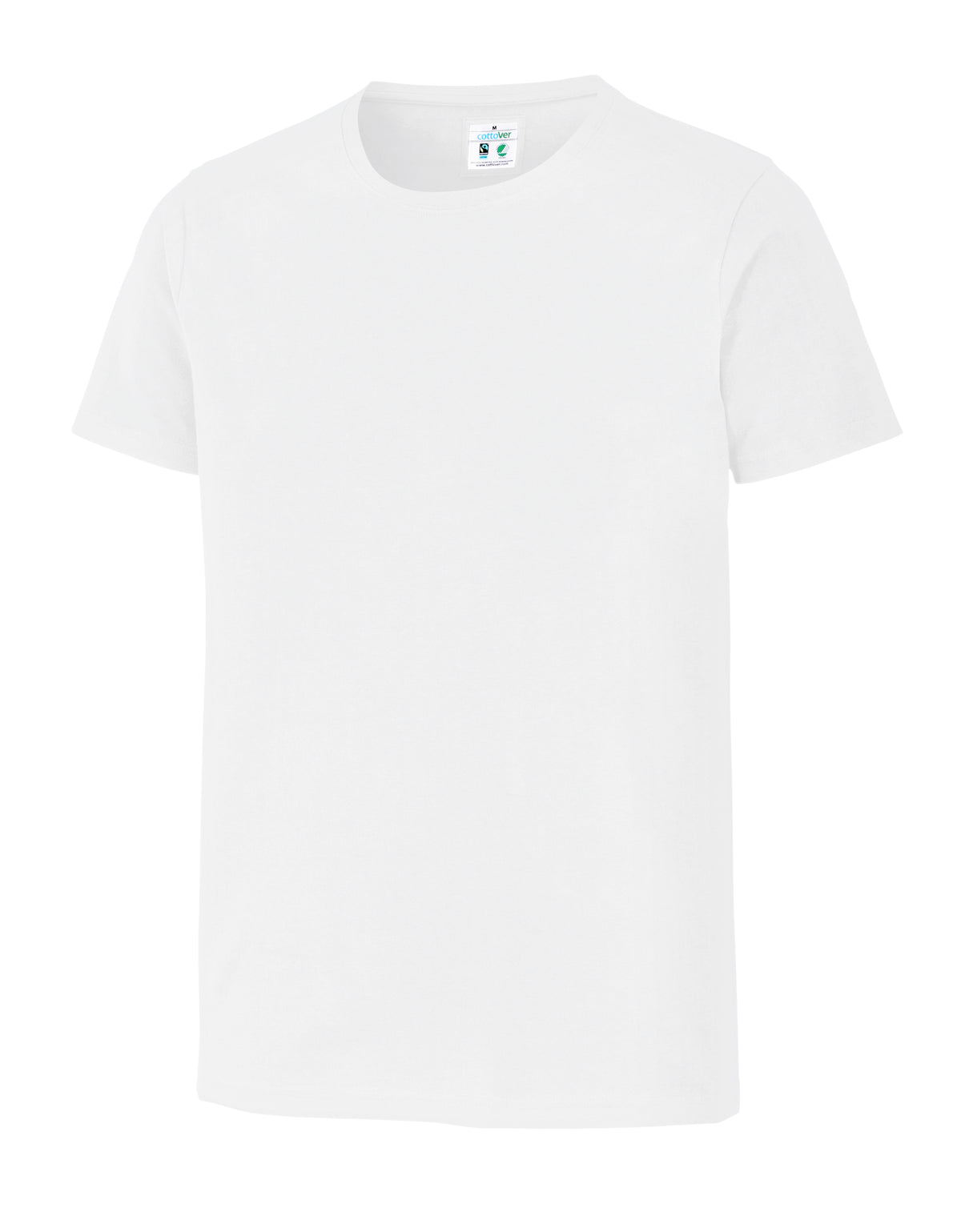 Cottover Stretch R-Neck Man Weiss, Produktansicht