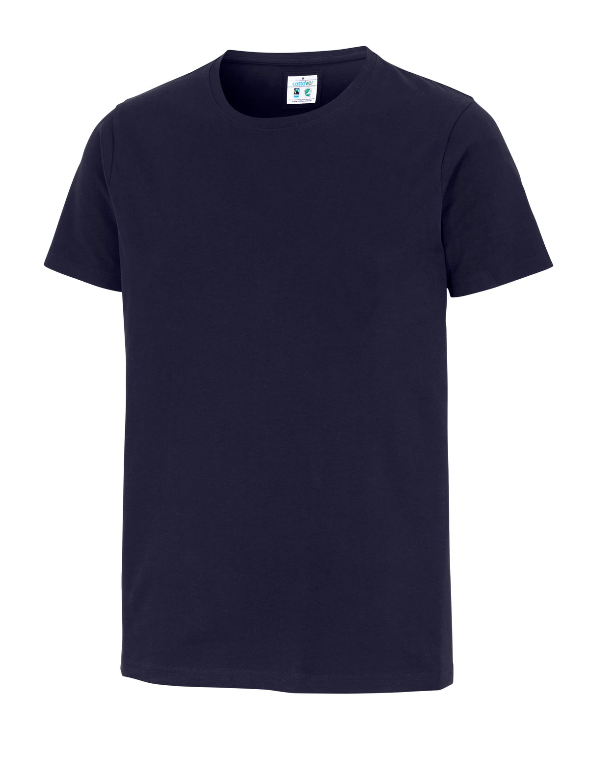Cottover Stretch R-Neck Man Marine, Produktansicht