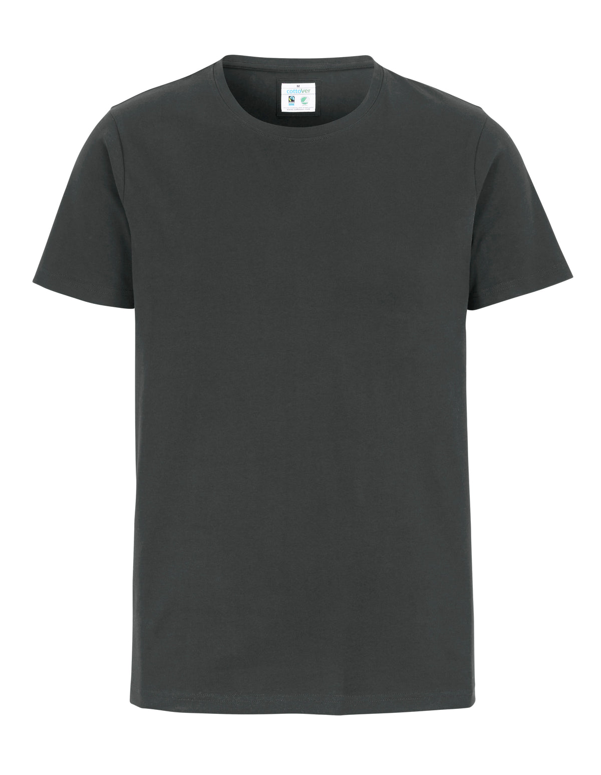 Cottover Stretch R-Neck Man Anthrazit, Vorderansicht