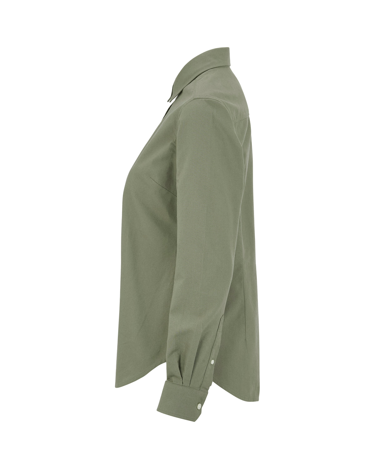 Cottover Oxford shirt l.sl Lady Olive, Seitenansicht links