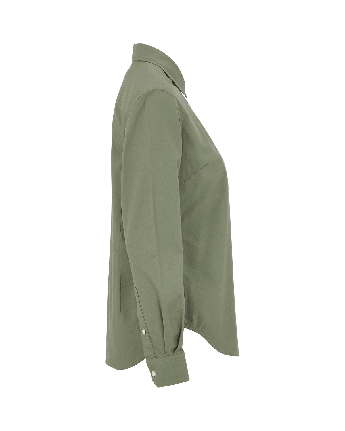 Cottover Oxford shirt l.sl Lady Olive, Seitenansicht rechts