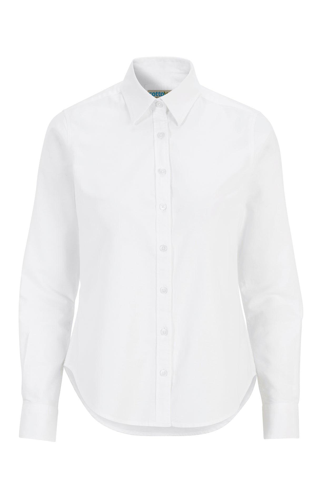 Cottover Oxford shirt l.sl Lady Weiss, Vorderansicht