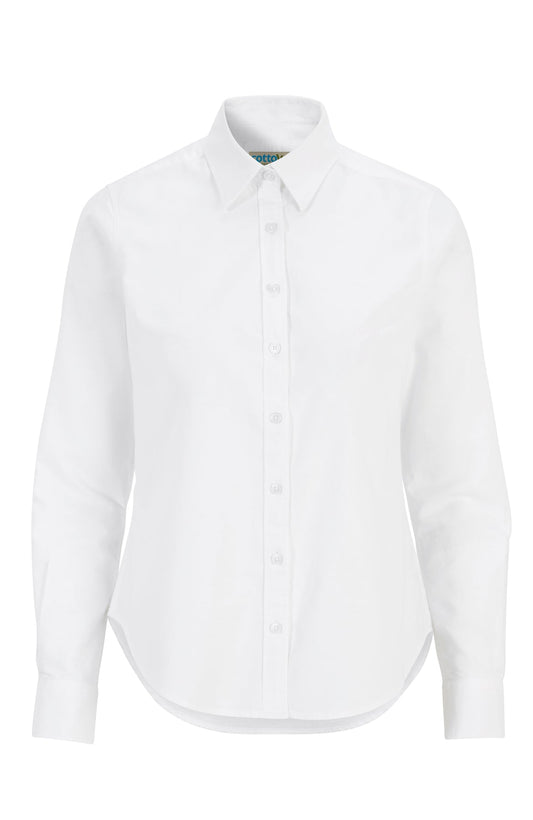 Cottover Oxford shirt l.sl Lady Weiss, Vorderansicht